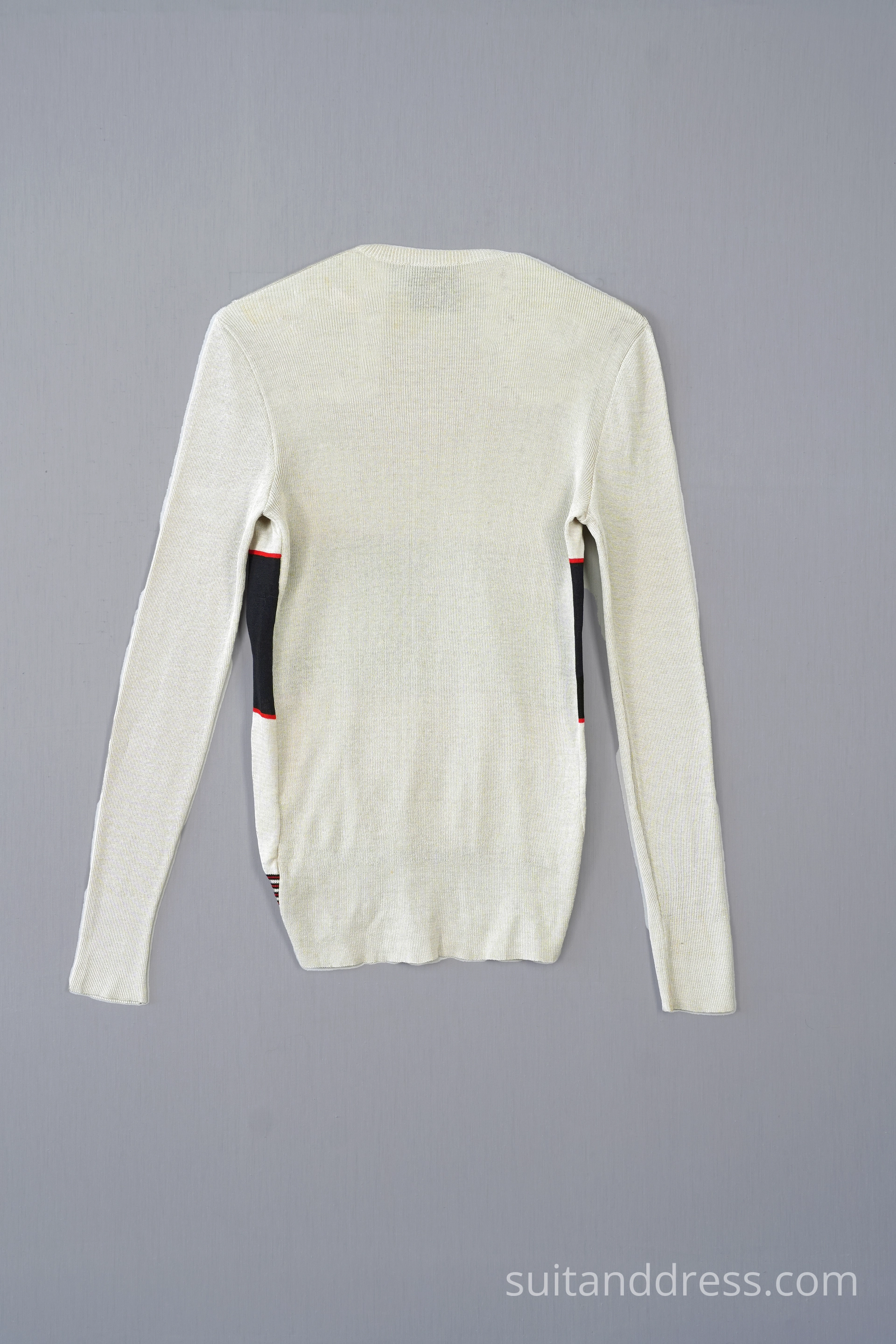 1970s slim fit mens sweater colorblock cotton haussmann design costume hire rental for films in Riga Latvia