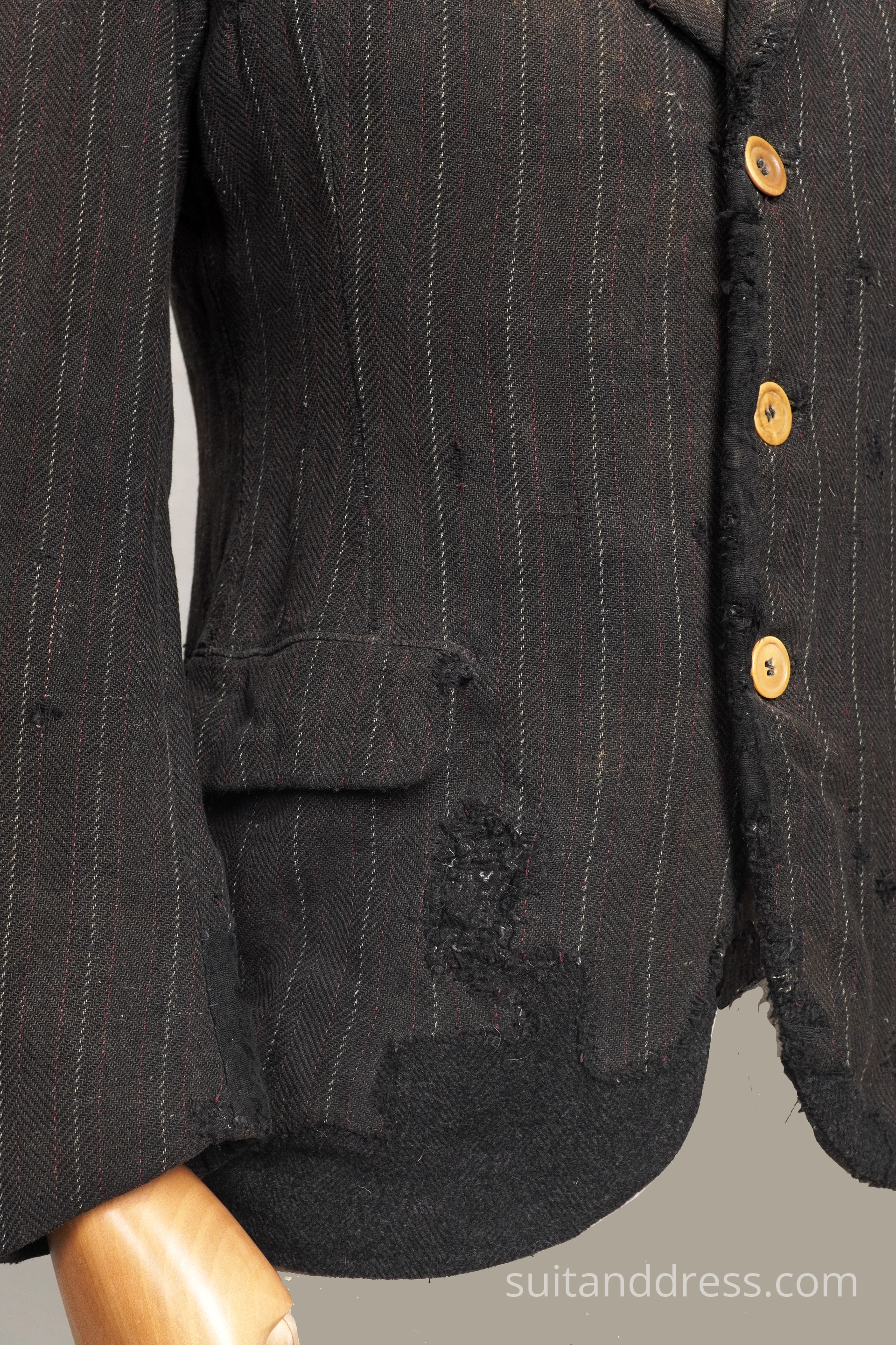 distressed jacket poswar ww2 costume rental