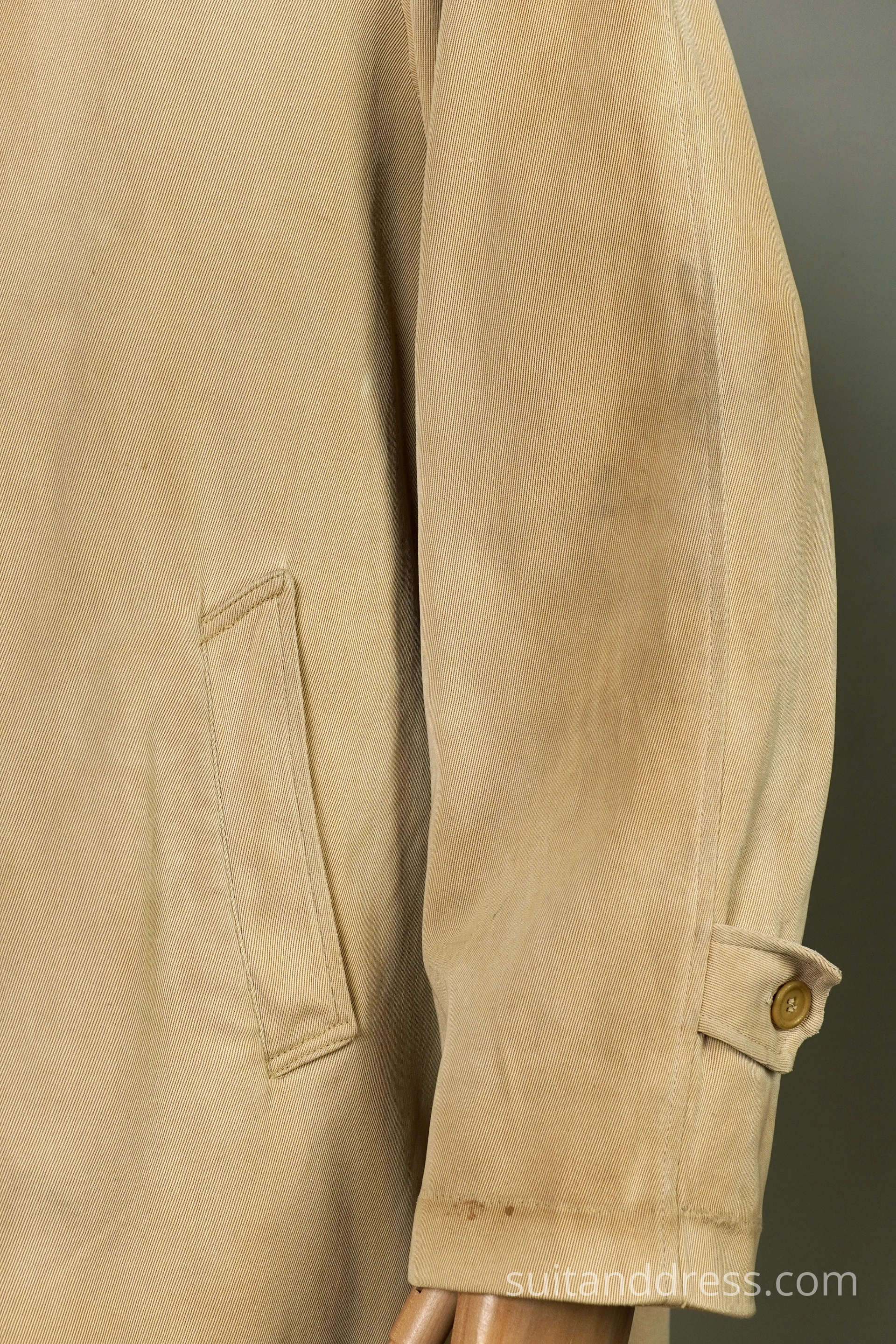 1920s 30s cotton gabardine trench duster coat