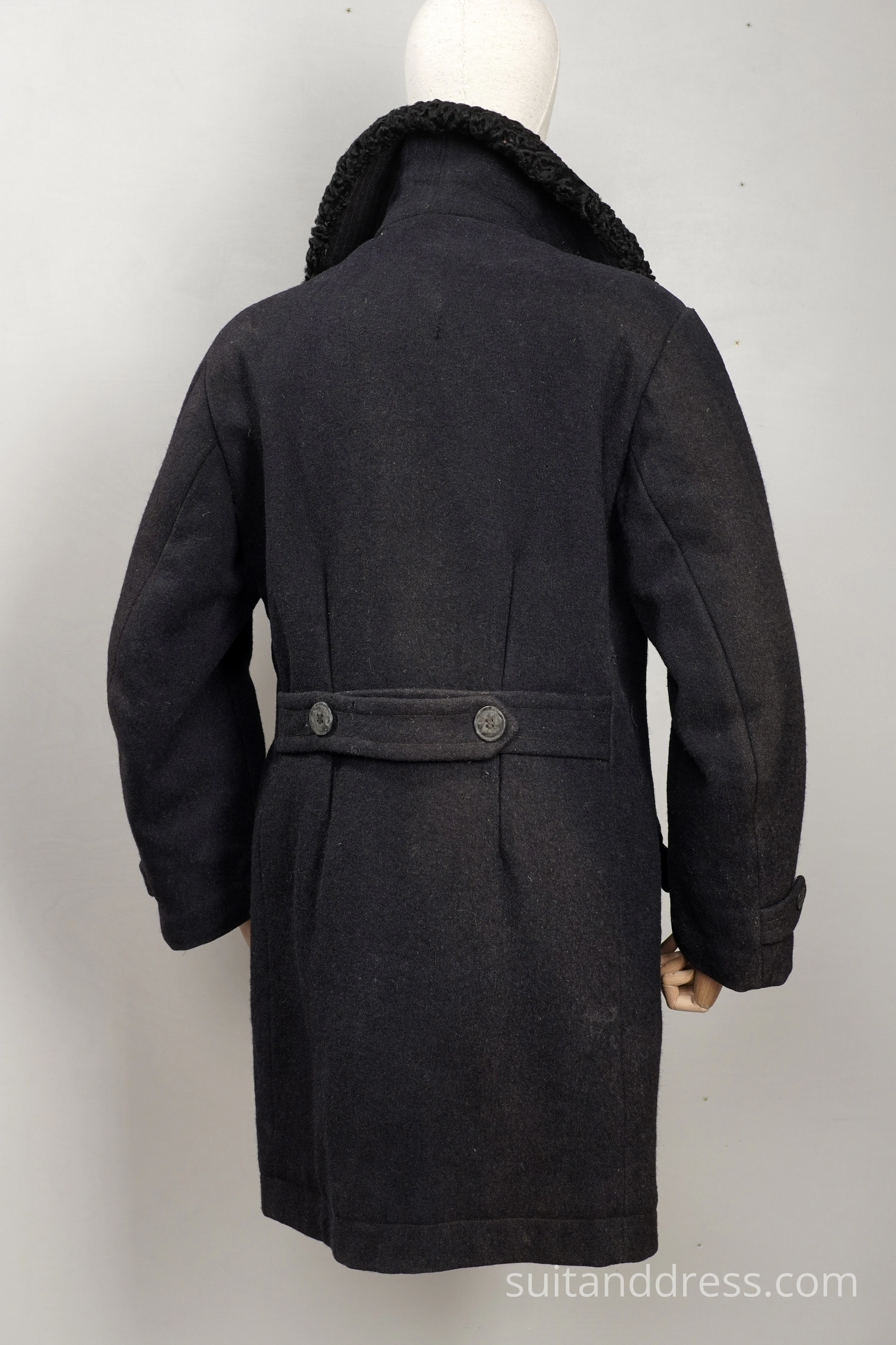 1930s mens winter coat sheepskin lining pesant costume rental