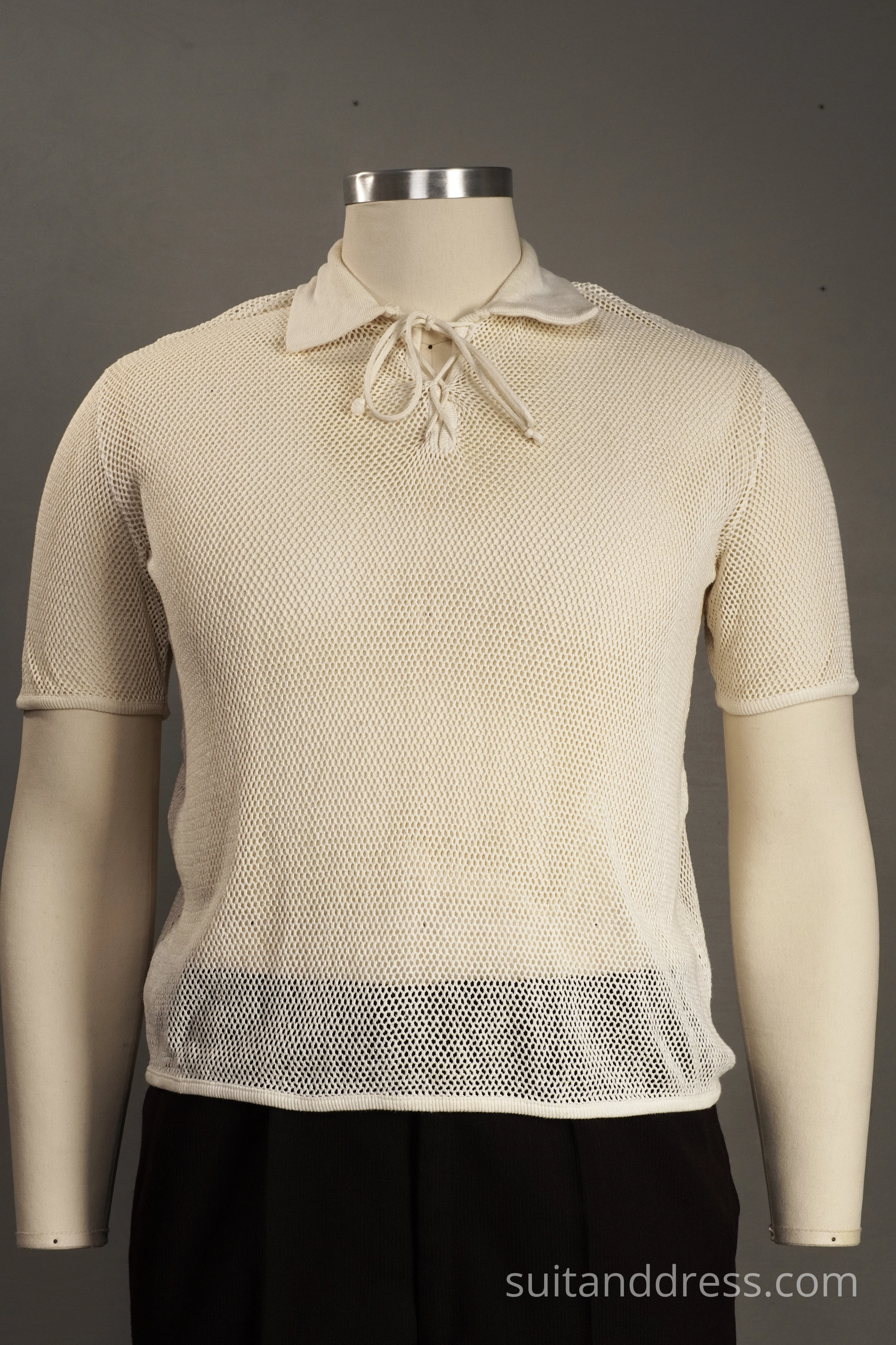 1980s mens mesh polo shirt for rent 