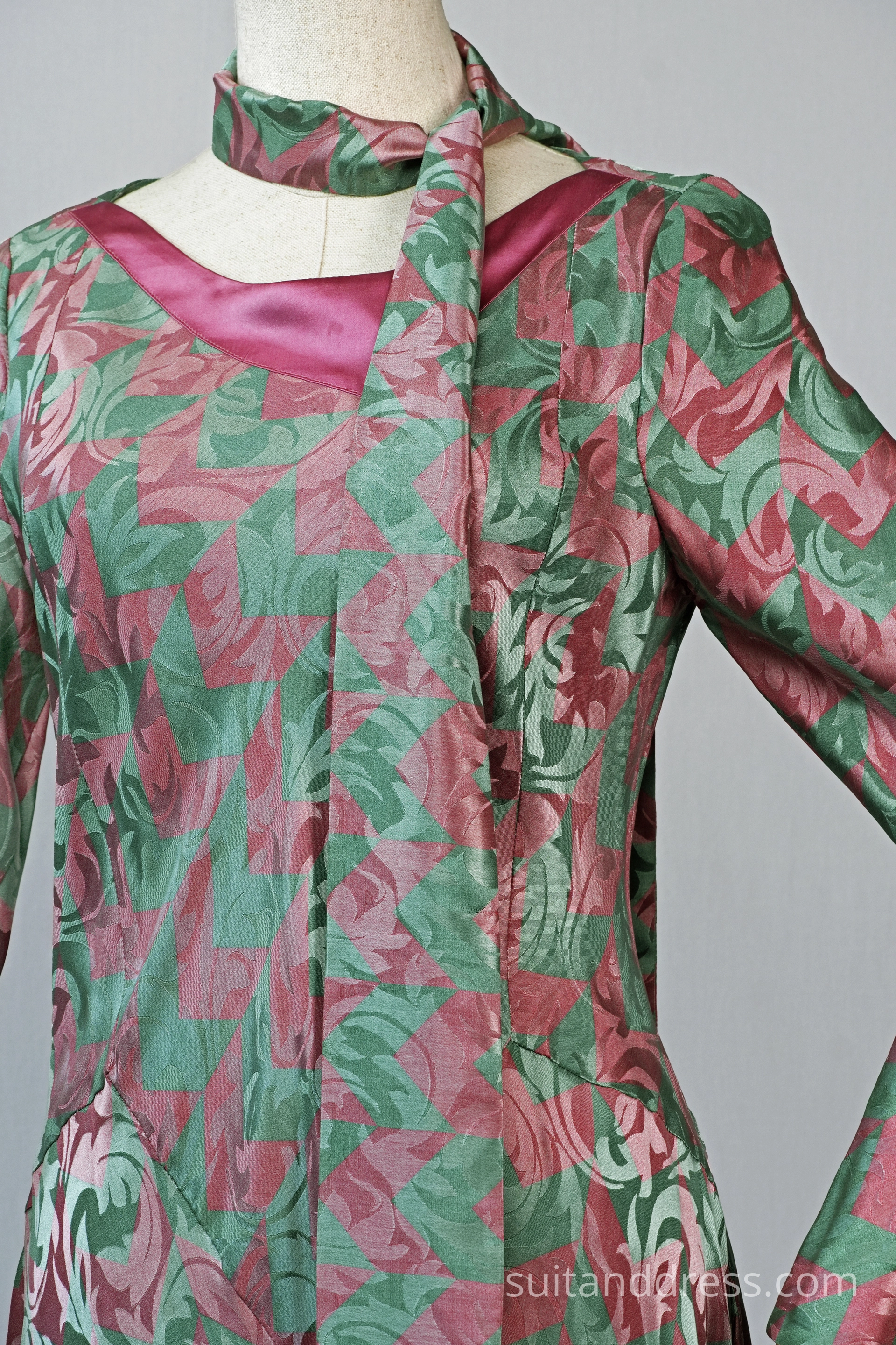 1920s style silk evening dress vintage costume rental for films in Riga Latvia
