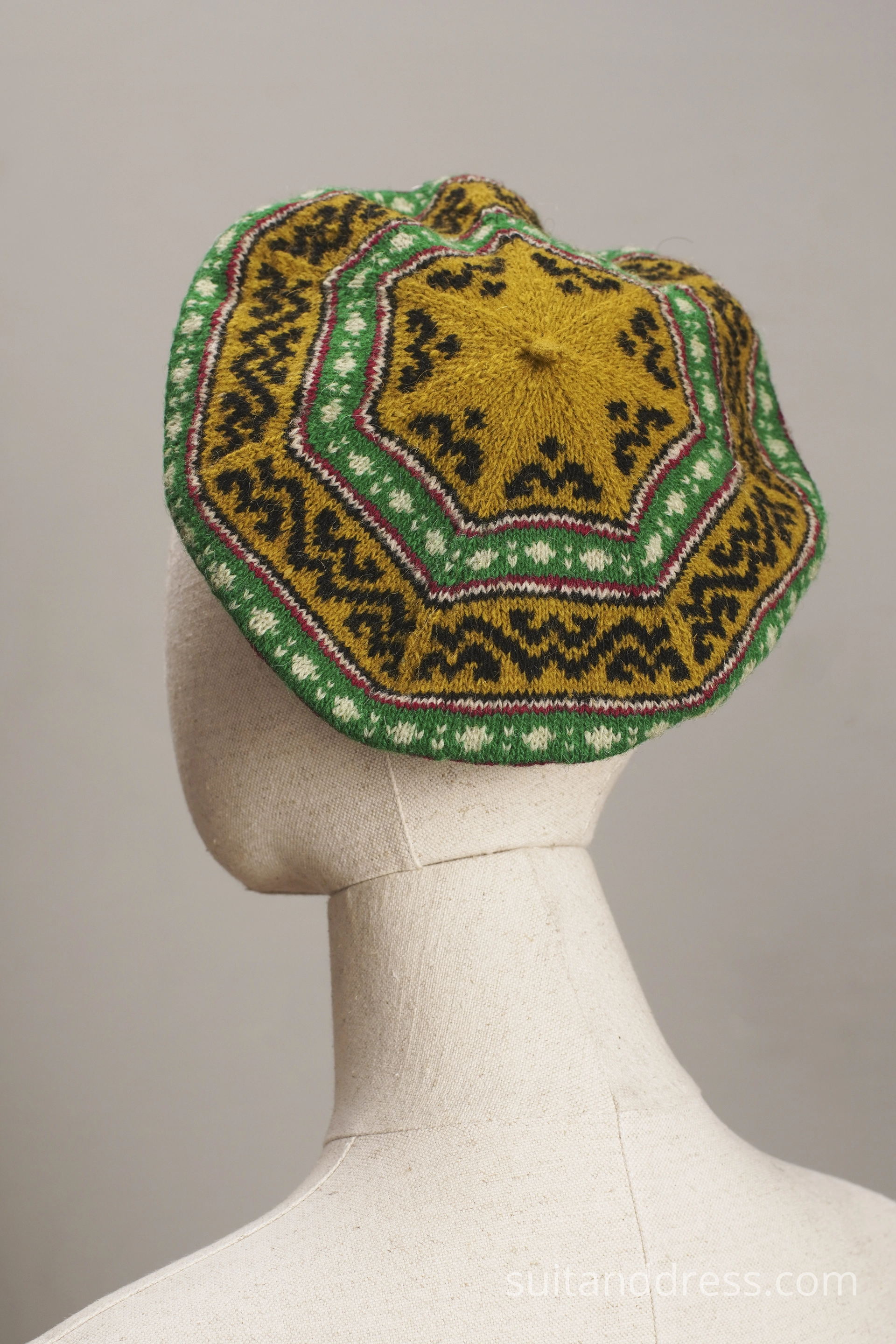 mid century berette homemade knitwork for girl 1940 1930 1950