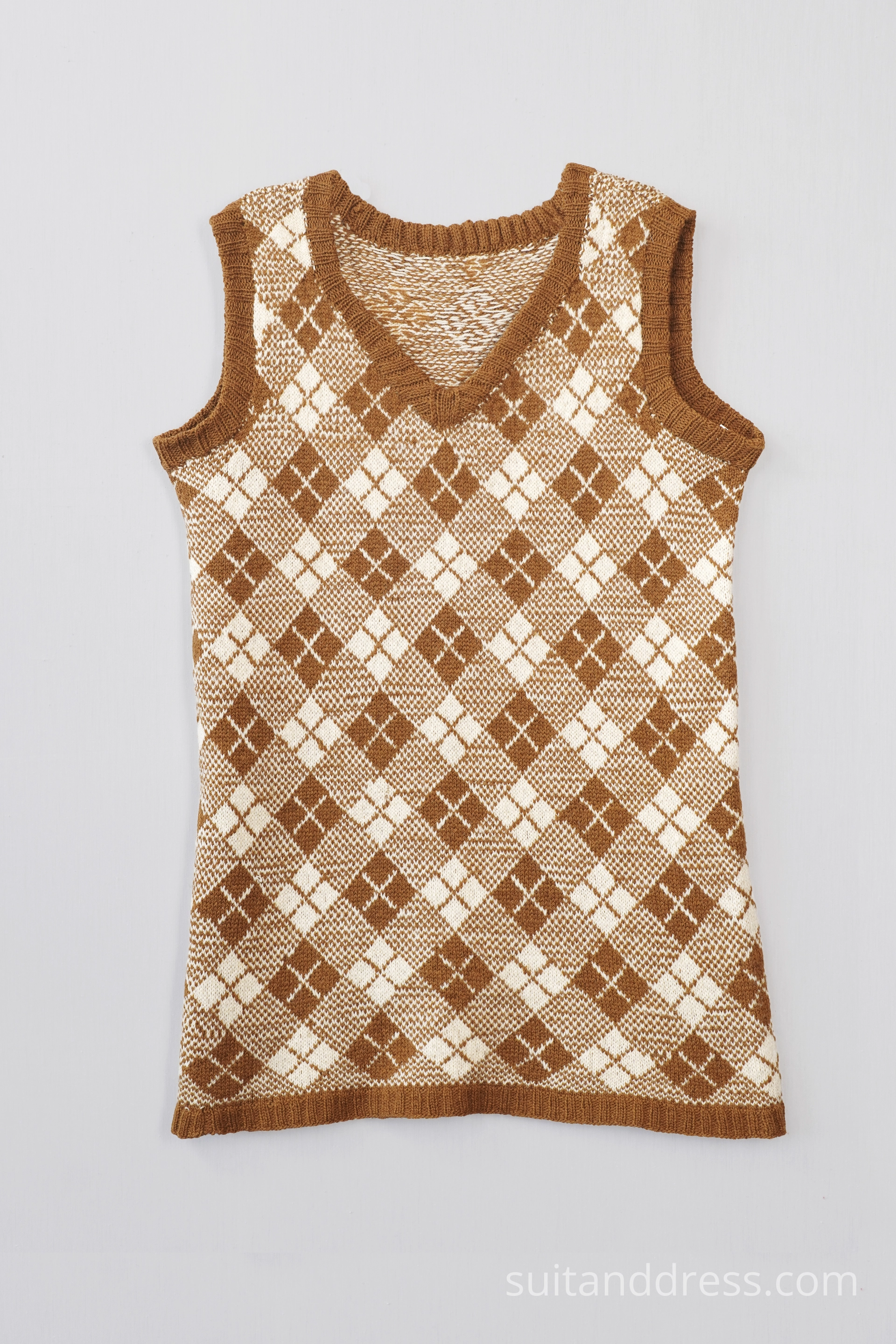 vintage adīta rūtaina veste  retro tērpu noma Rīgā