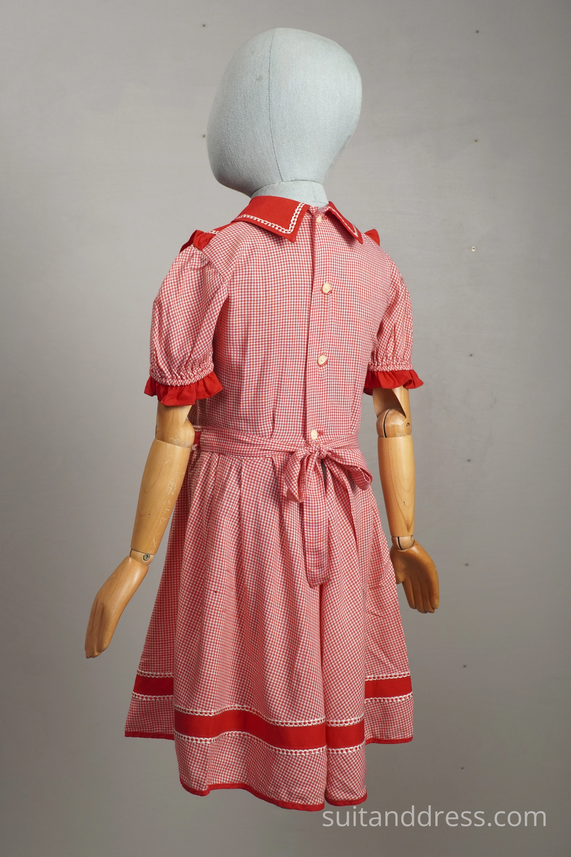 Girls vintage summer cotton dress soviet era