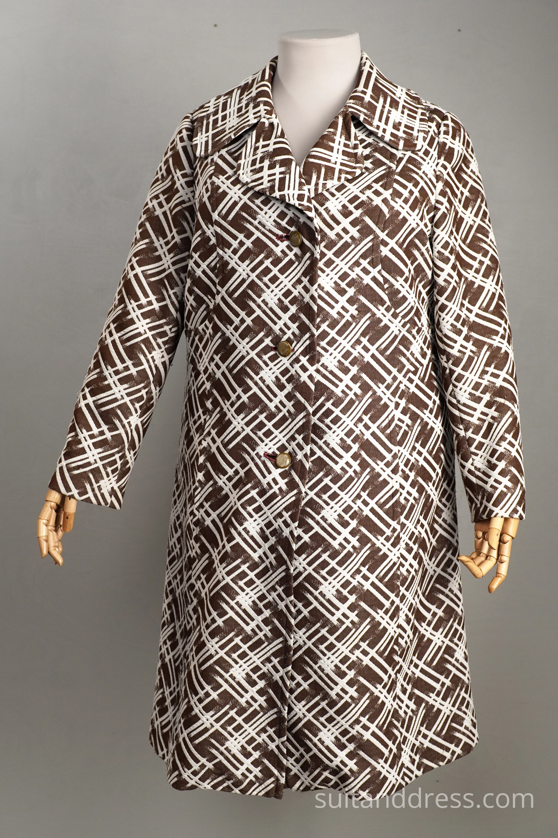 1970s soviet ladies crimplene coat for rent