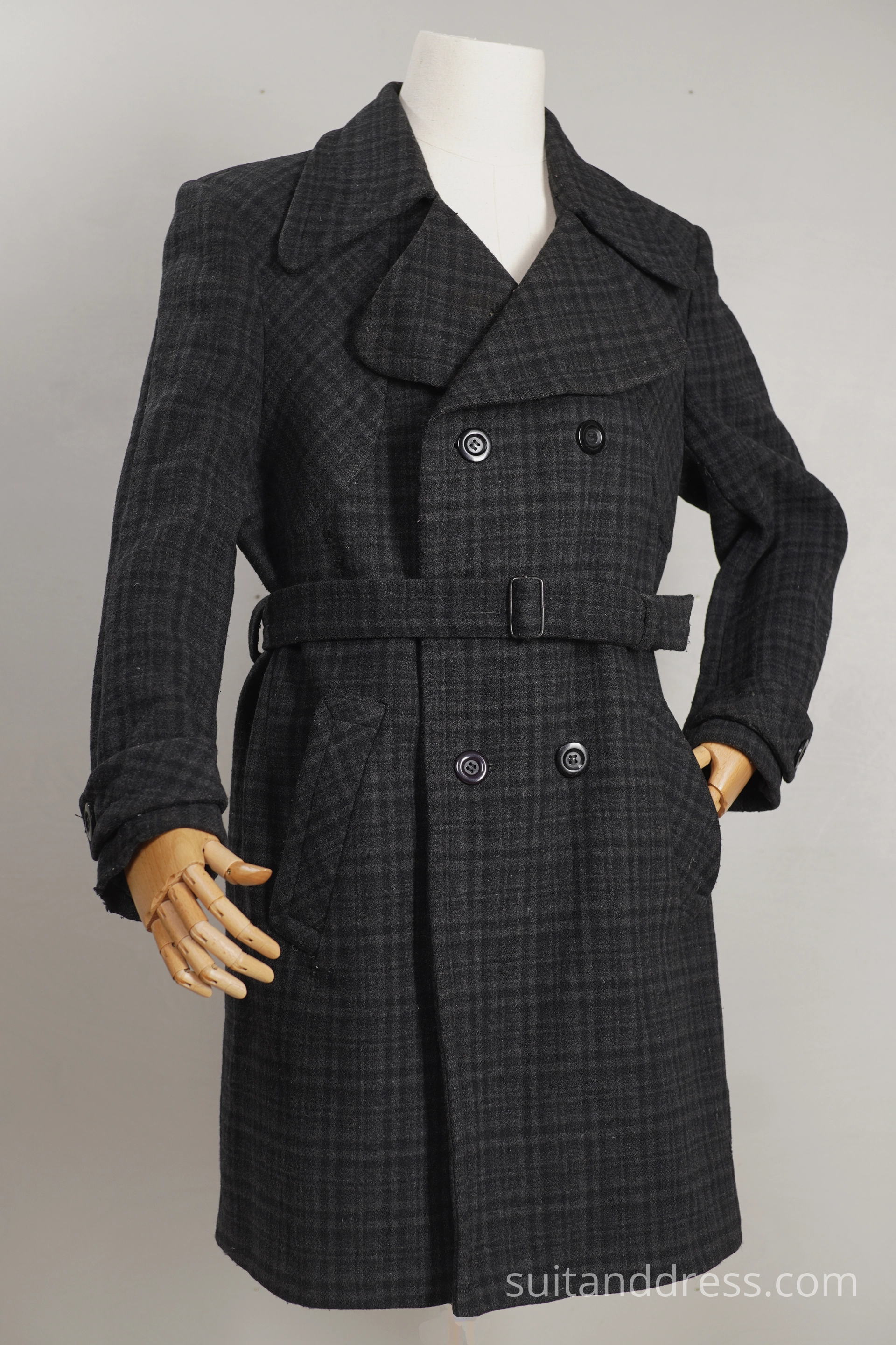 1970s mens coat plaid soviet