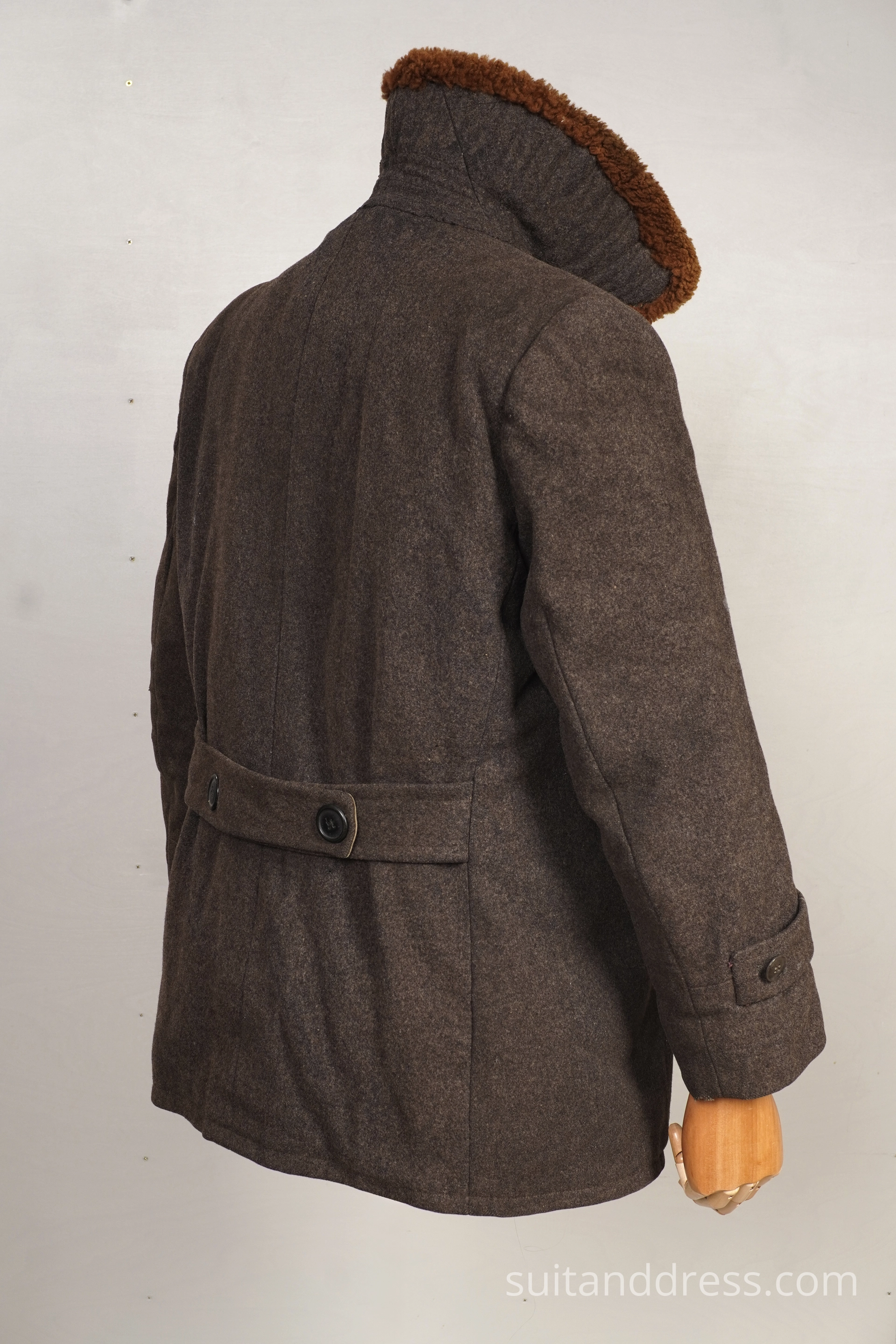 Sheepskin collar coat for rent 