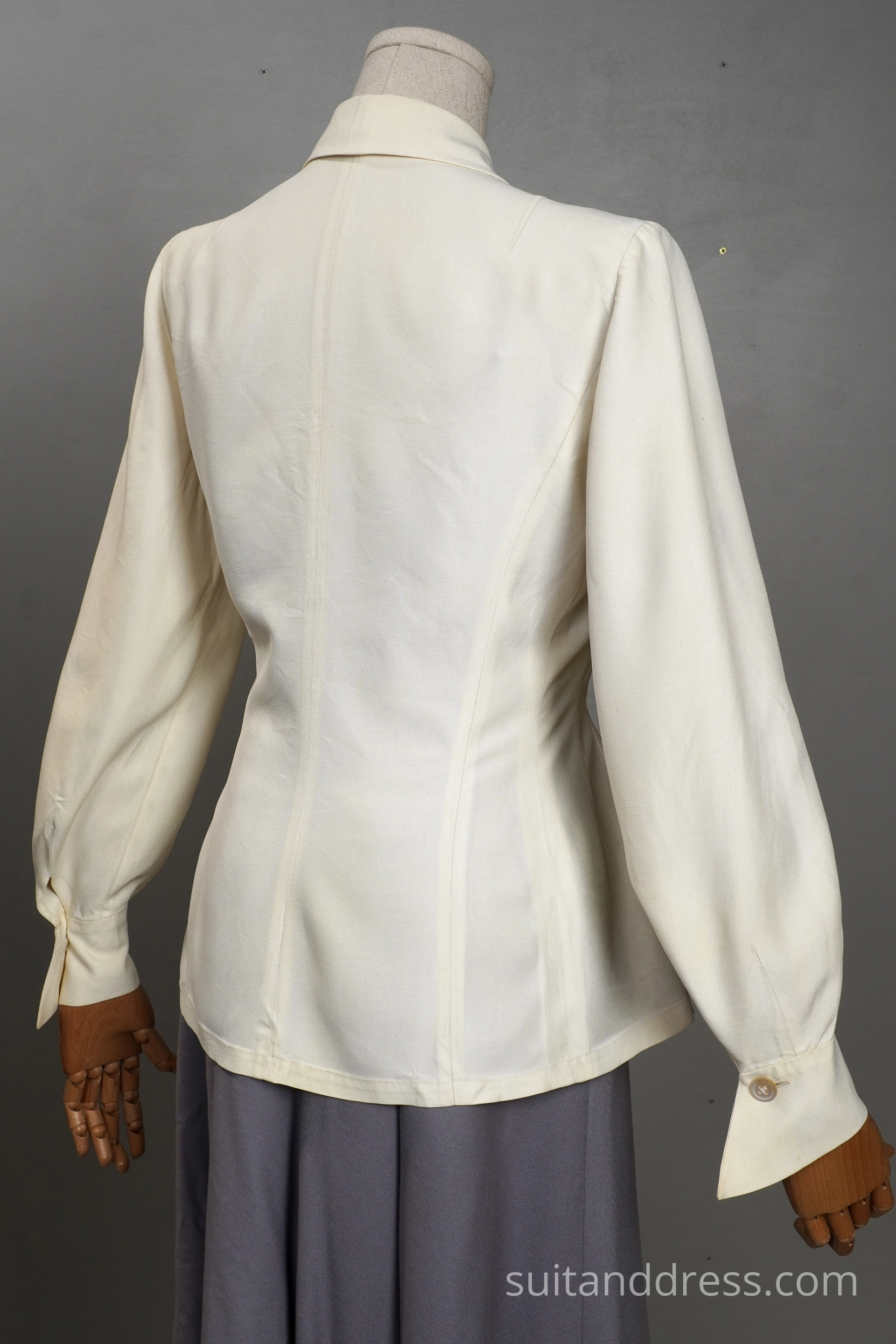 1940s white ladies blazer