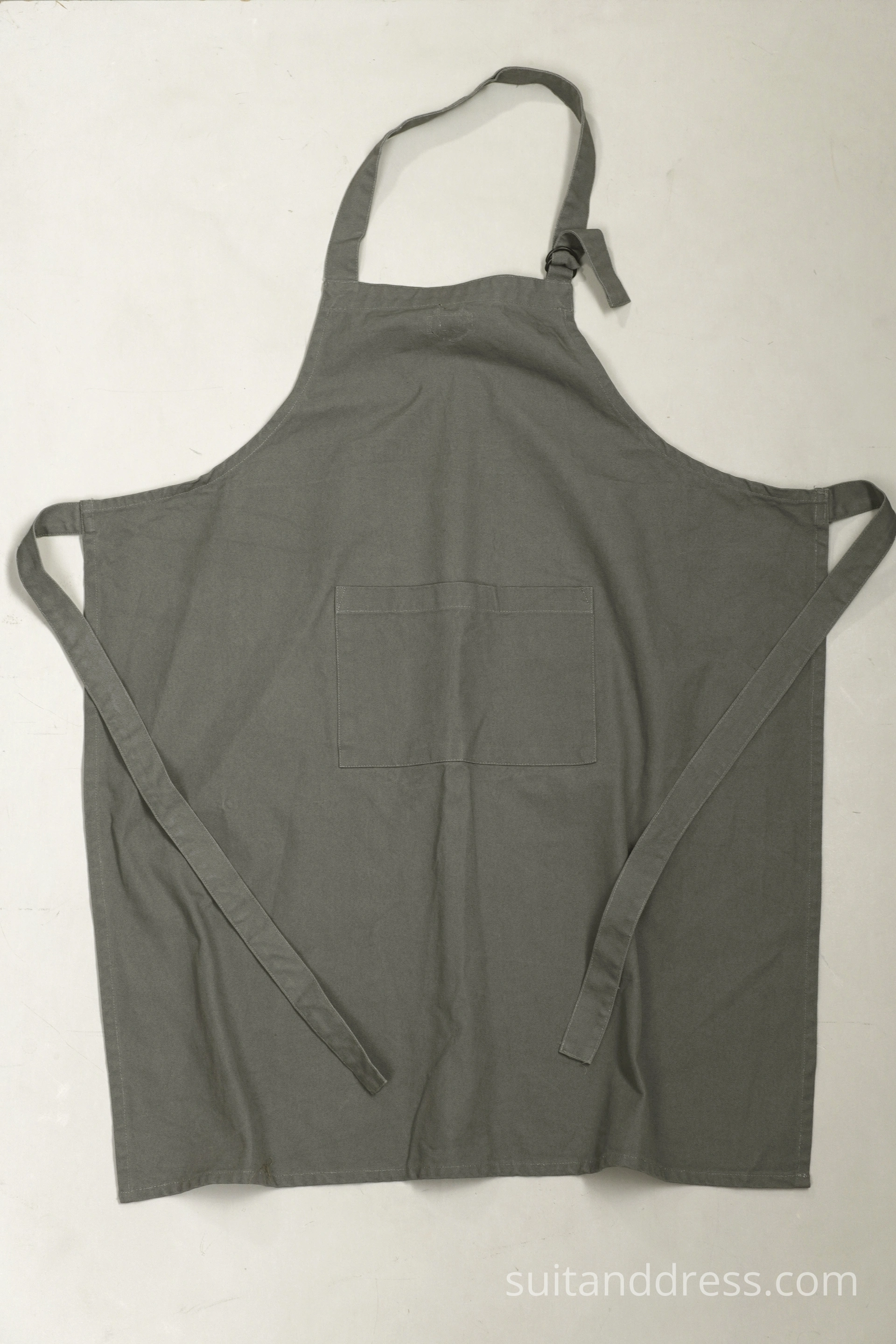 gray canvas workwear apron