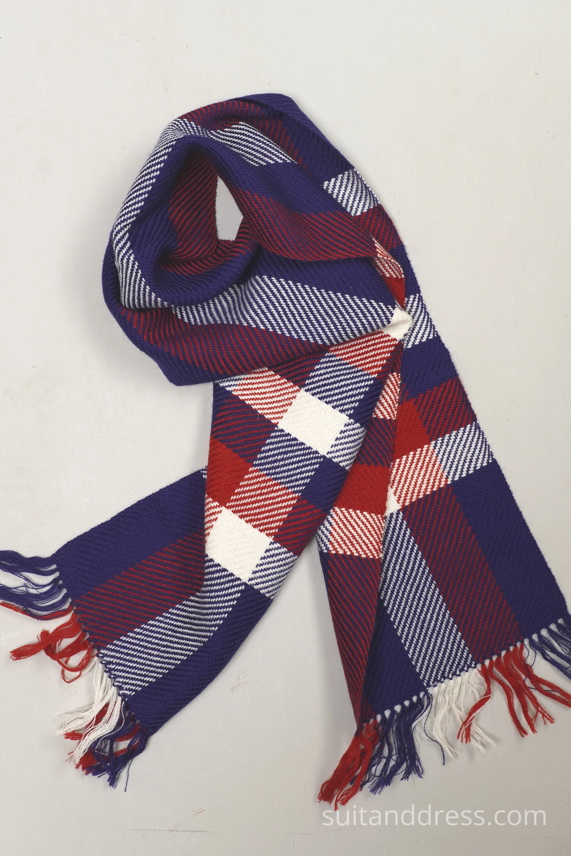 Plaid 70s scarf