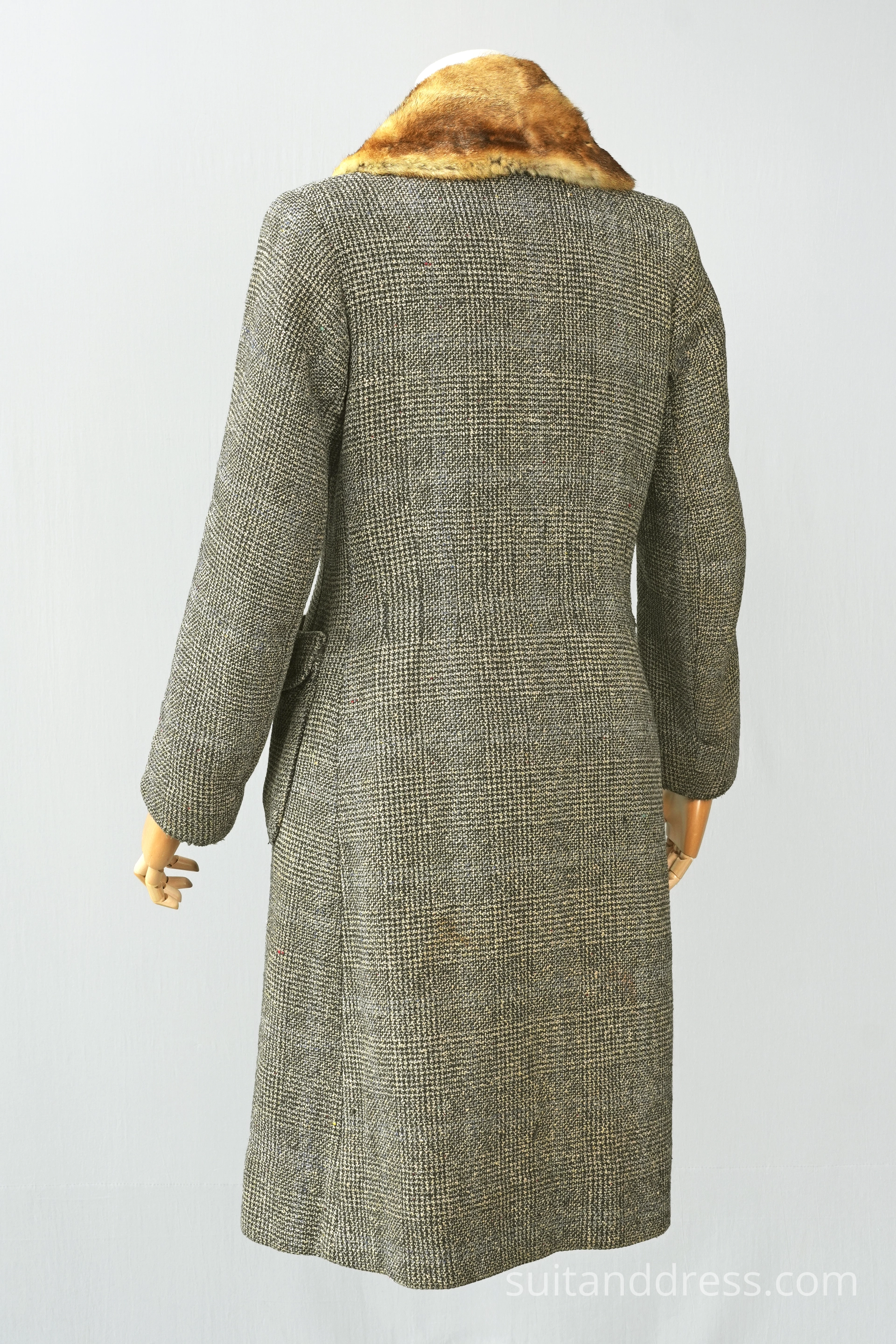 1940s 50s home made poor ladies winter coat vintage costume rent Riga Latvia