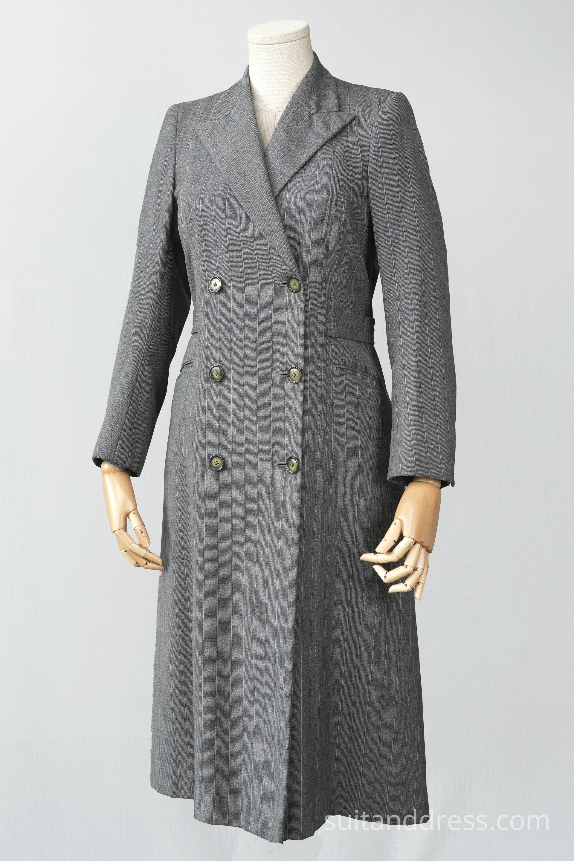 1940s ladies wool trench coat film costume rental in Riga Latvia