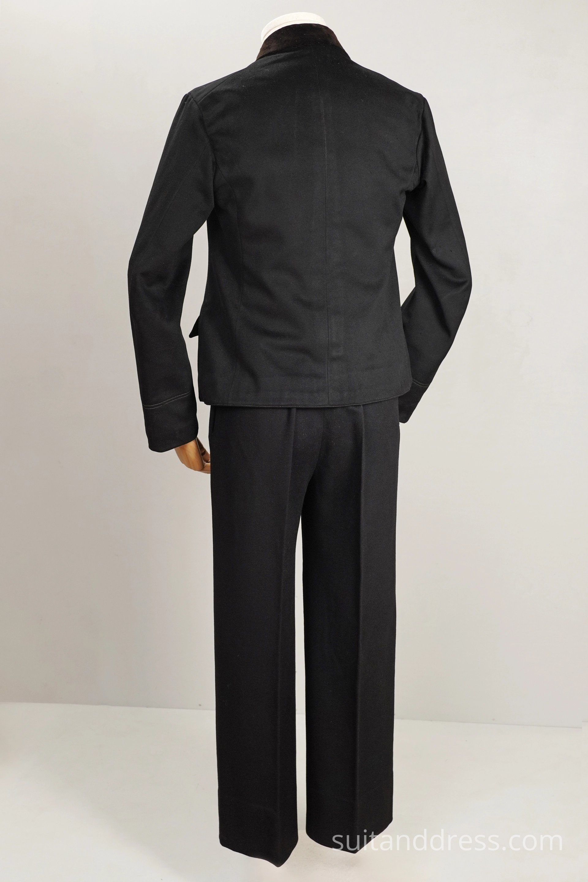 Edwardian suit velvet collar