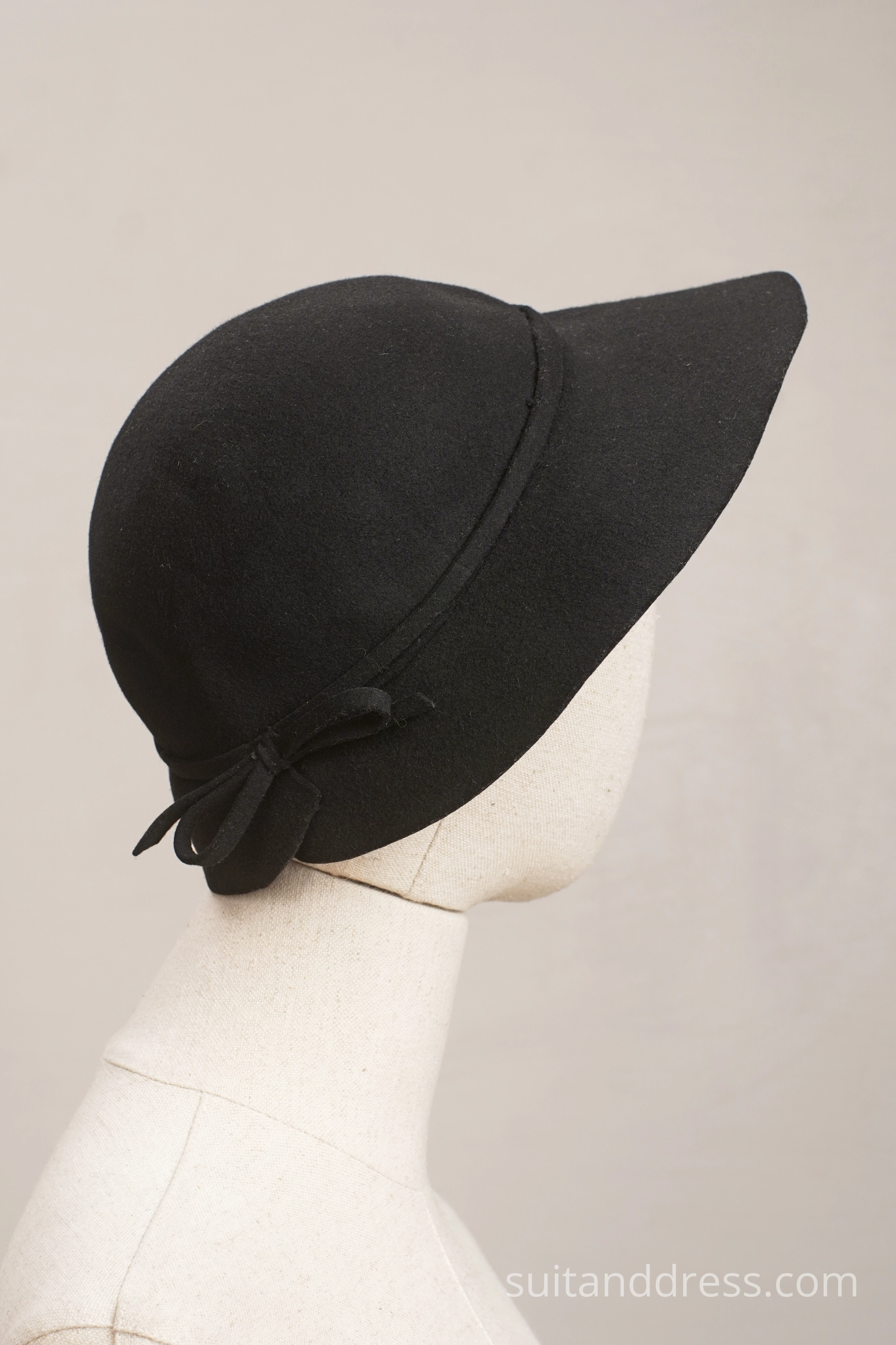 1940s impressive wide brims felt hat