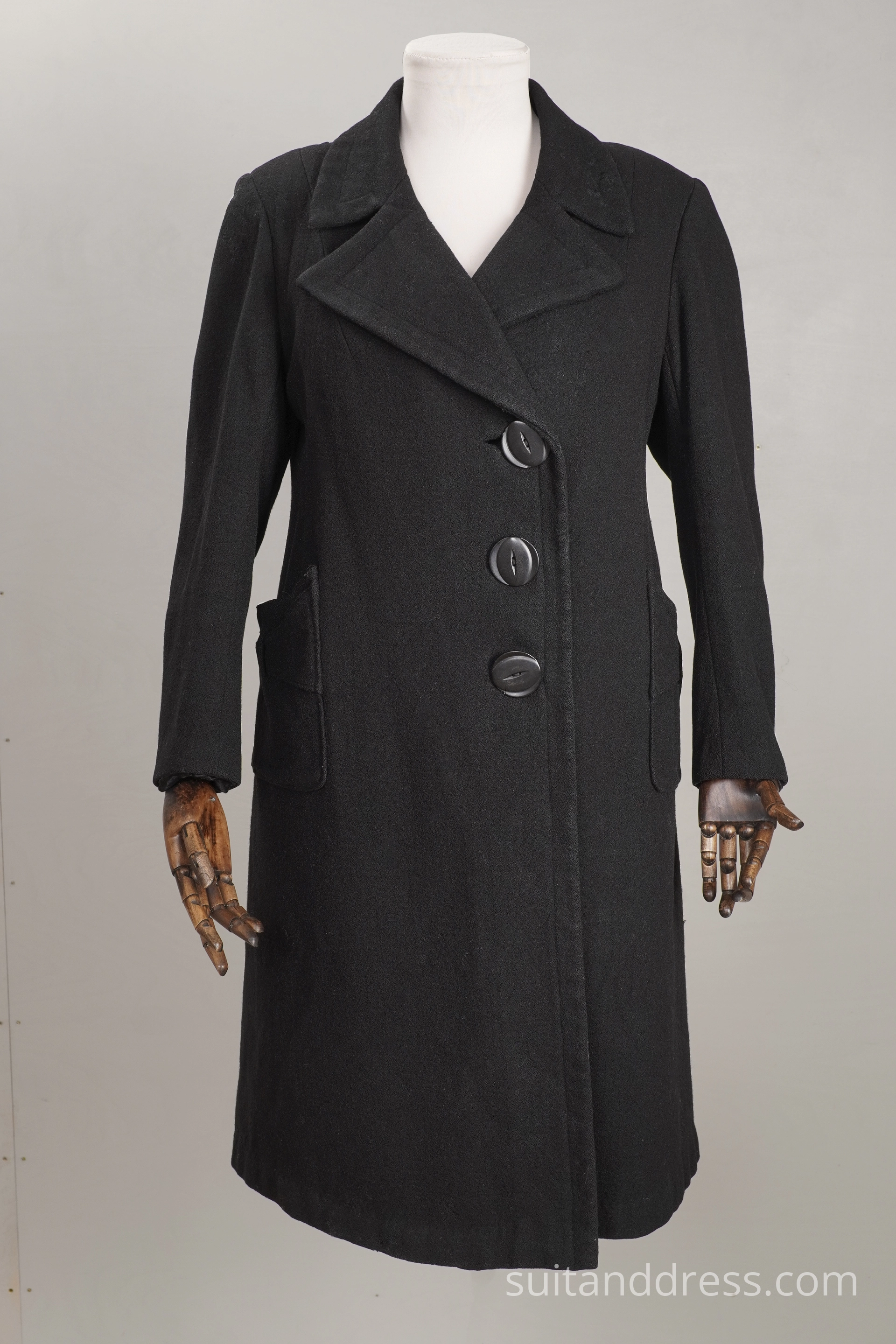 1940s hand made winter coat worn out