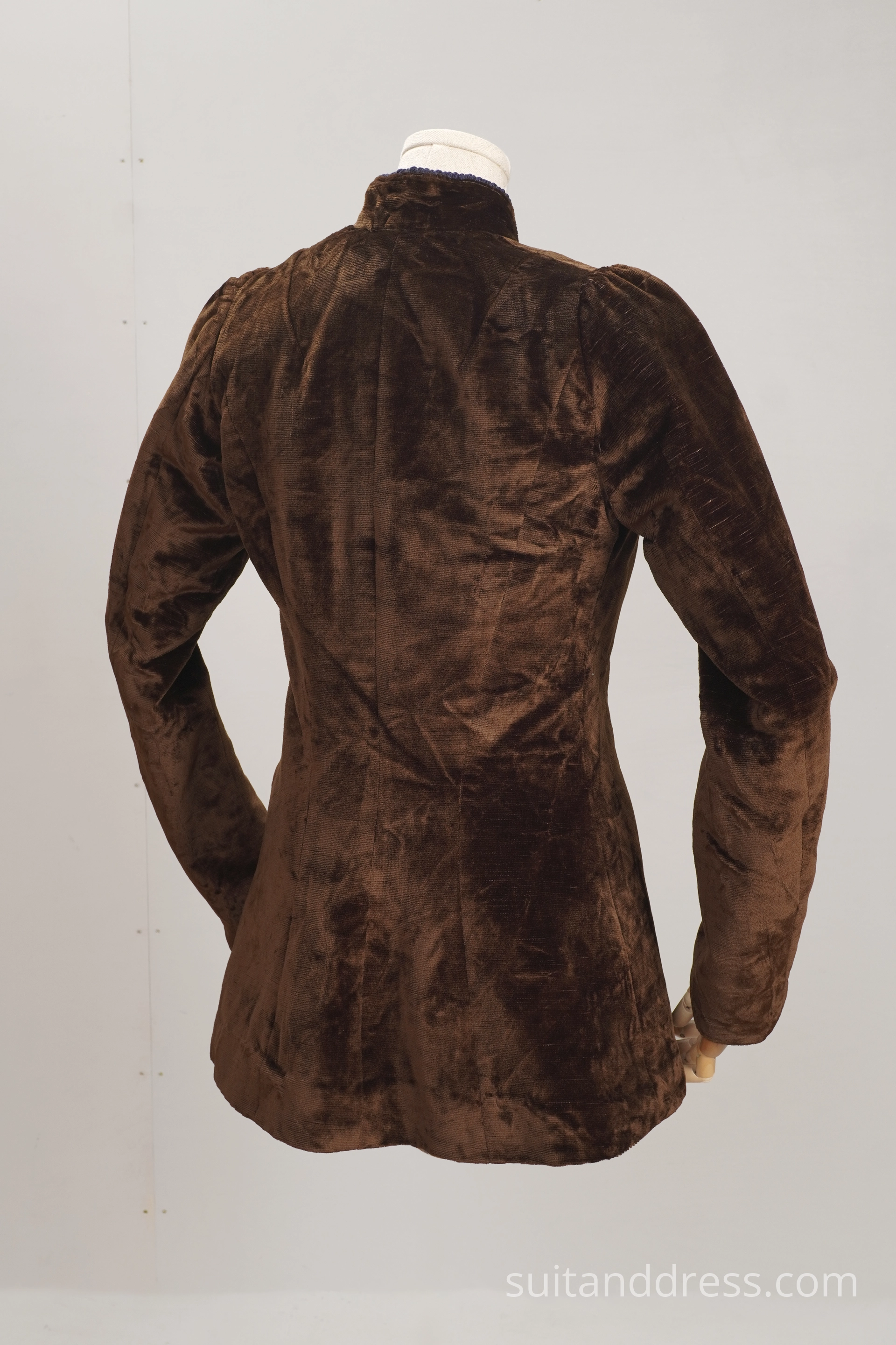Edwardian cotton plush velvet jacket replica