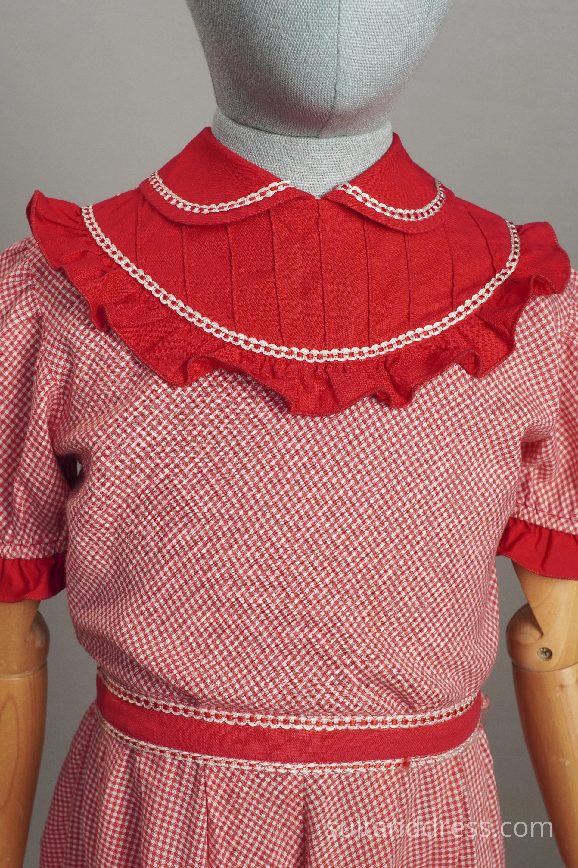 Girls vintage summer cotton dress