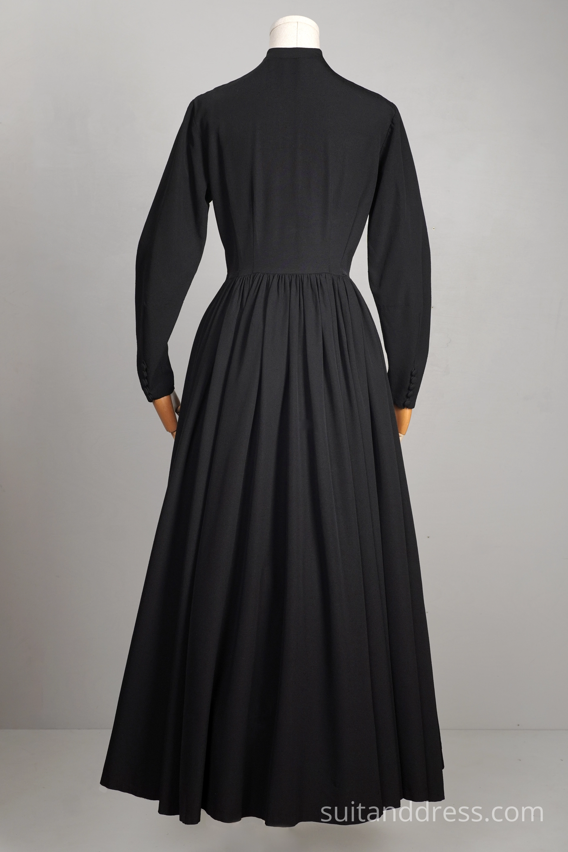 EDWARDIAN STYLE BLACK DRESS vintage costume rent in Riga Latvia