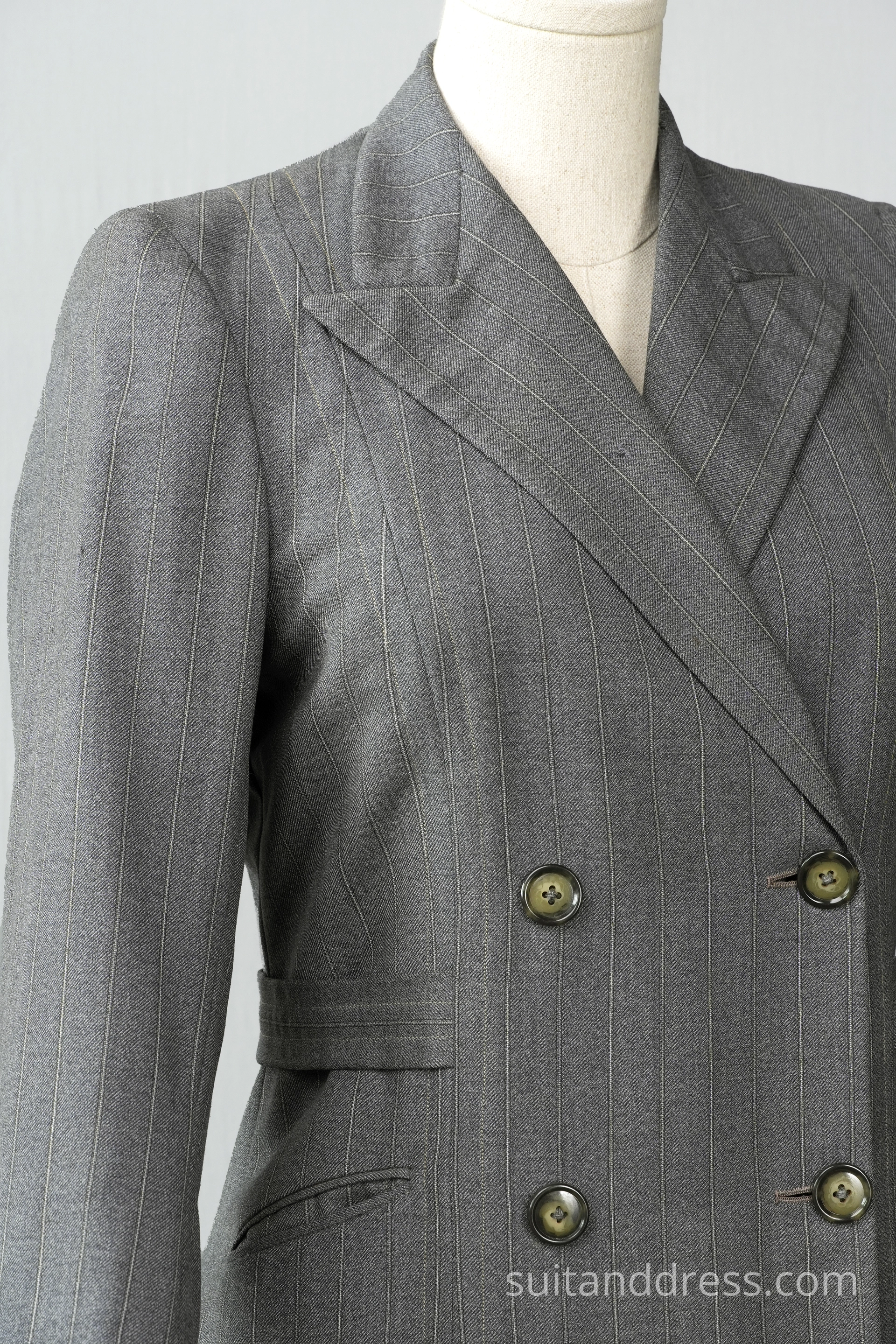1940s ladies wool trench coat film costume rental in Riga Latvia
