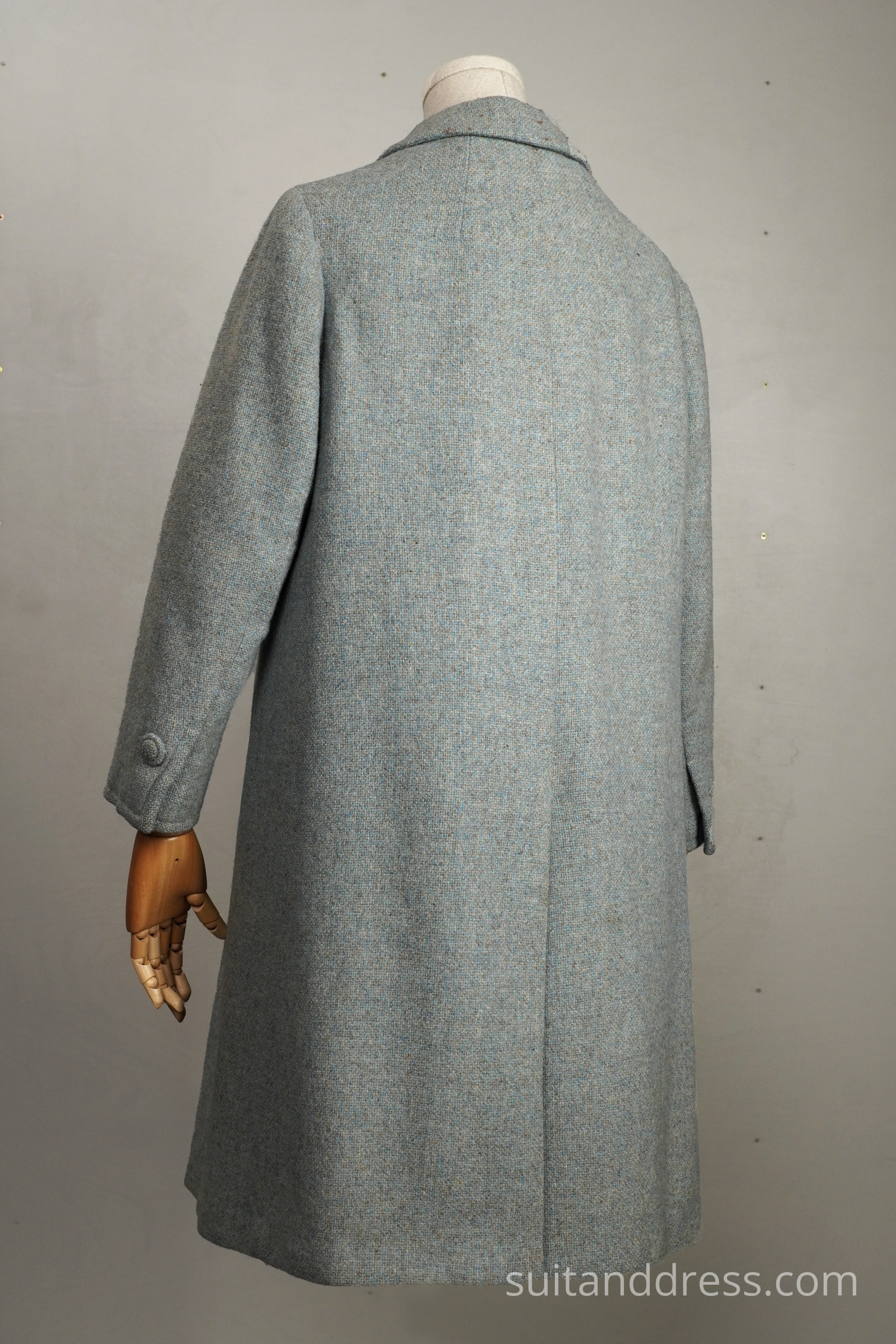 1960s Mod winter coat in teal for rent