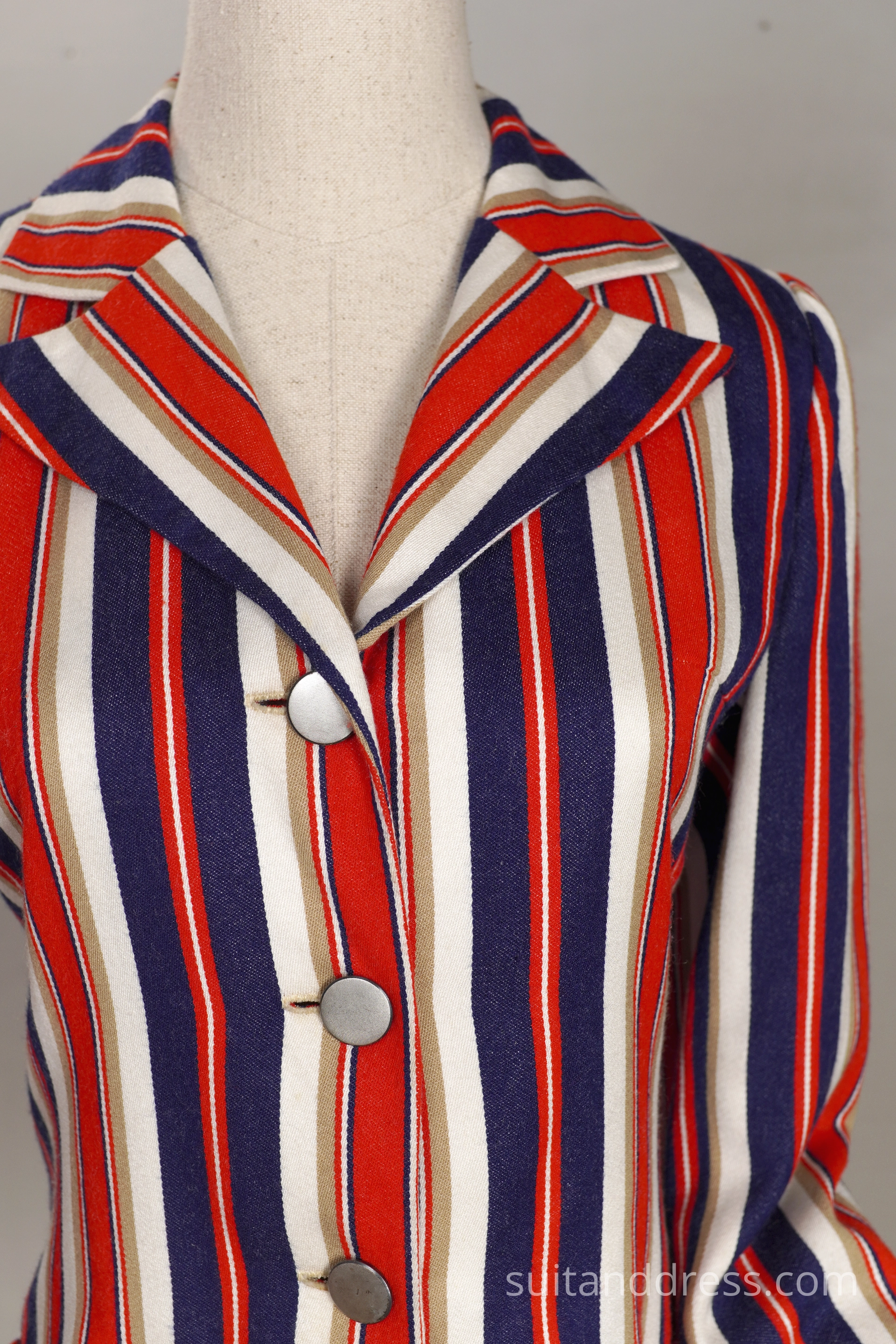 70s bold stripes ladies blazer