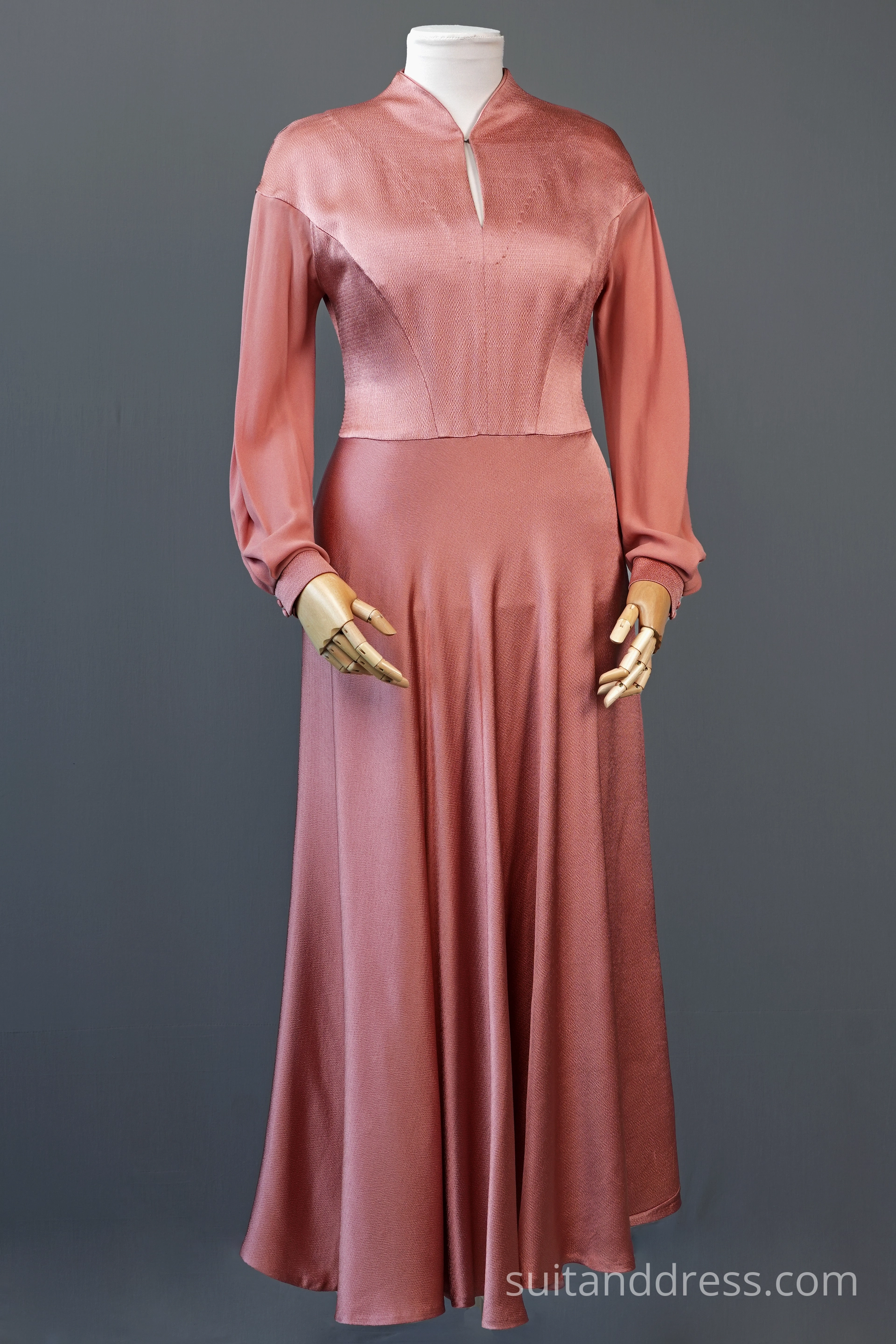 1930s style maxi evening dress vintage costume rental for films in Riga Latvia