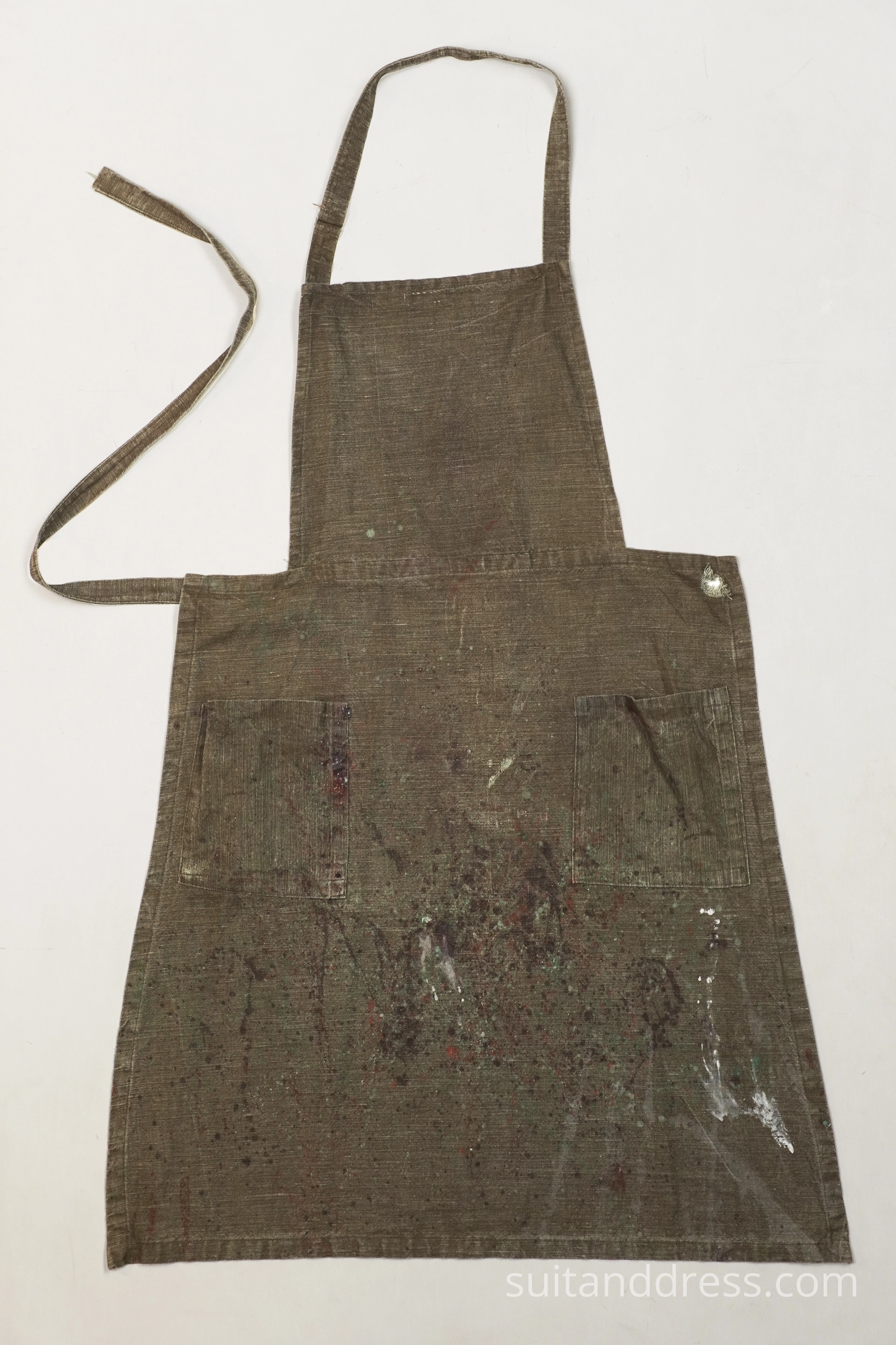 Vintage linen painters work apron costume rent