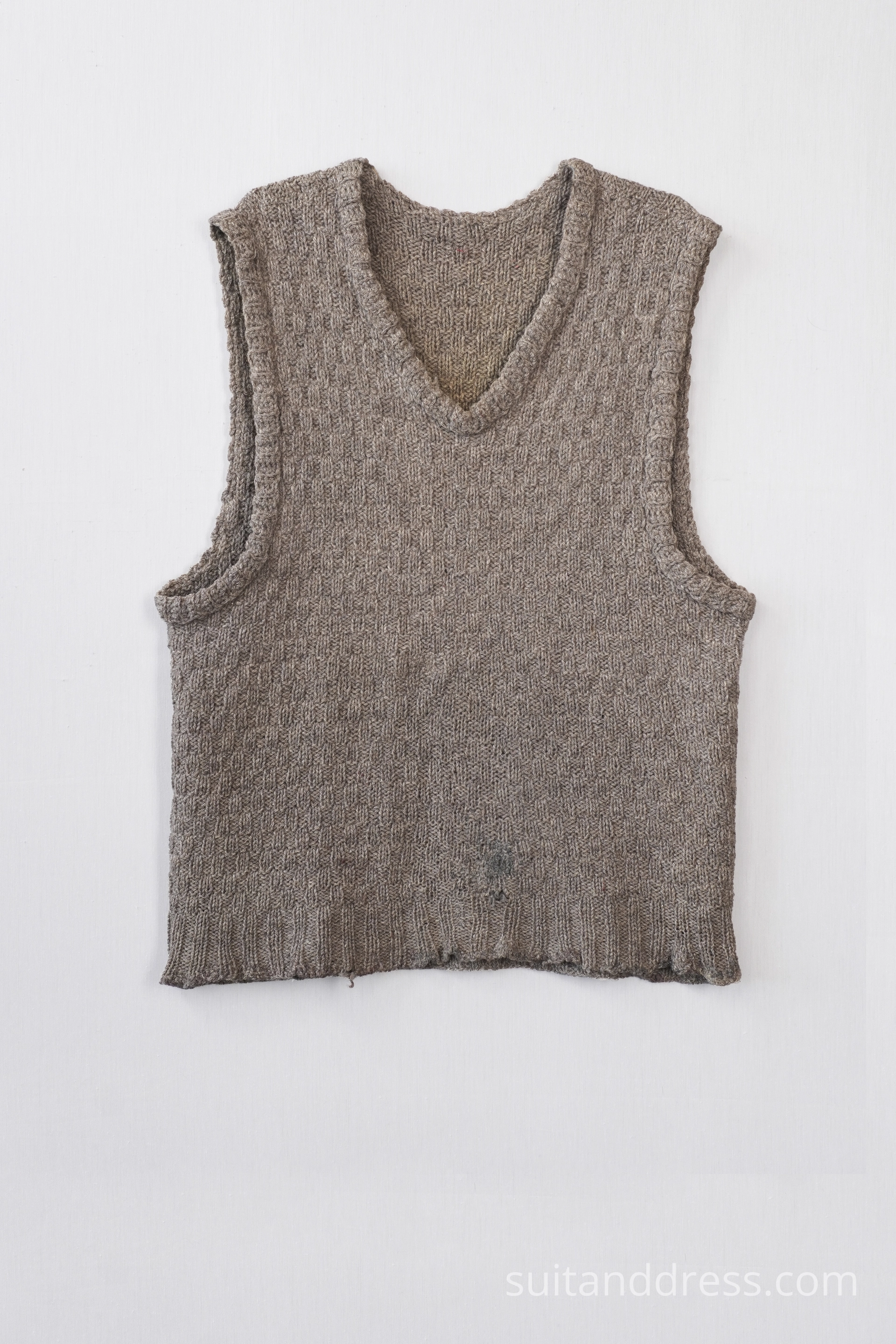 1940s knitted distressed mens vest costume rent in Riga vintage fashion hire Latvia