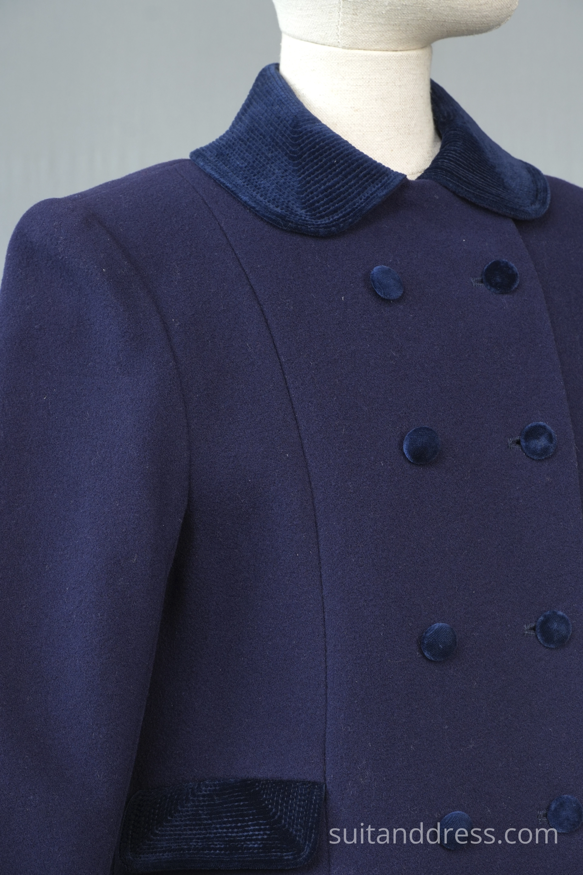 Edwardian style girls coat velvet trimming detail wardrode rental for films vintage costume rent in Latvia Riga
