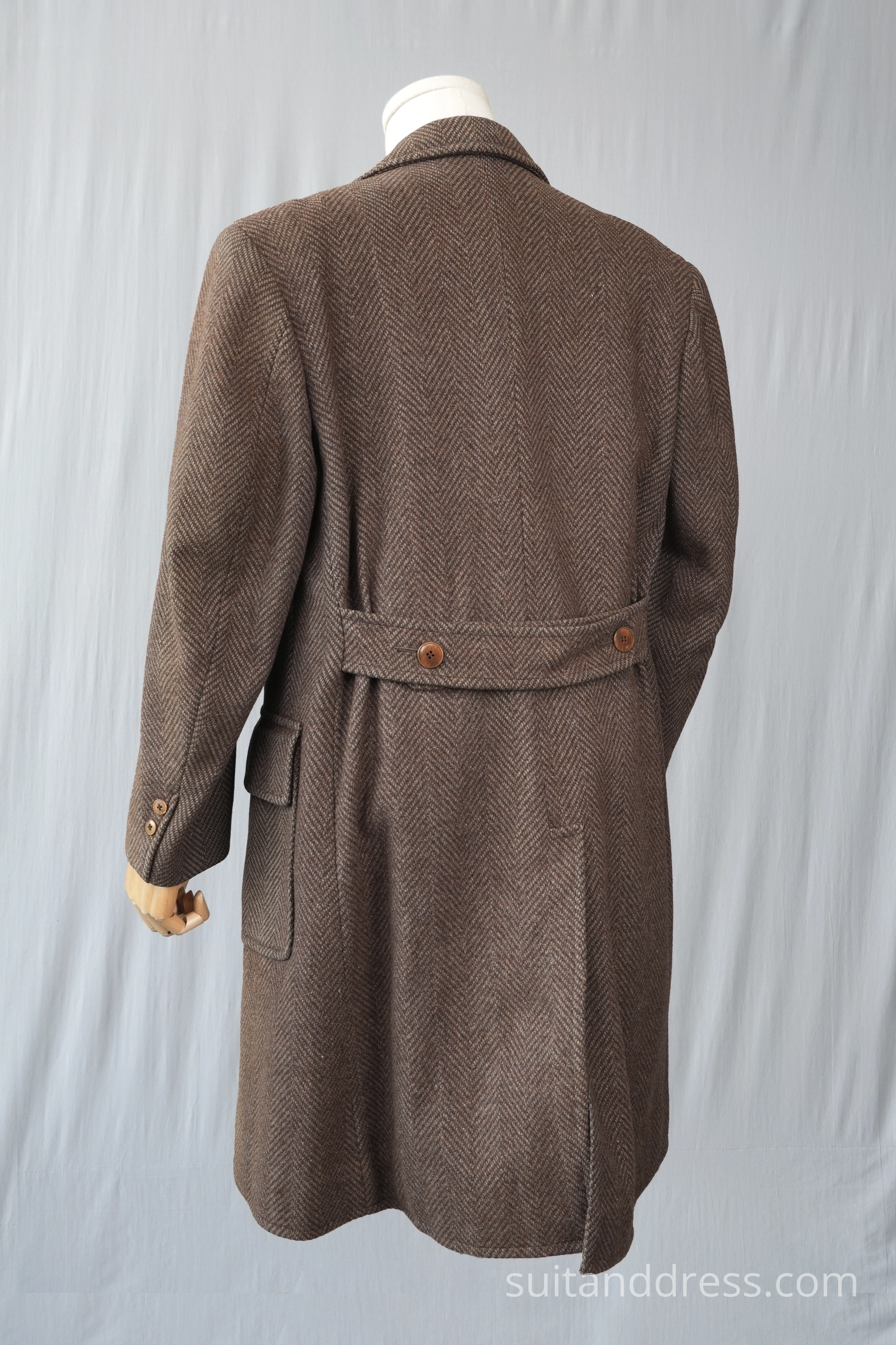 1940s 50s faded mens winter coat costume rent in Riga Latvia
