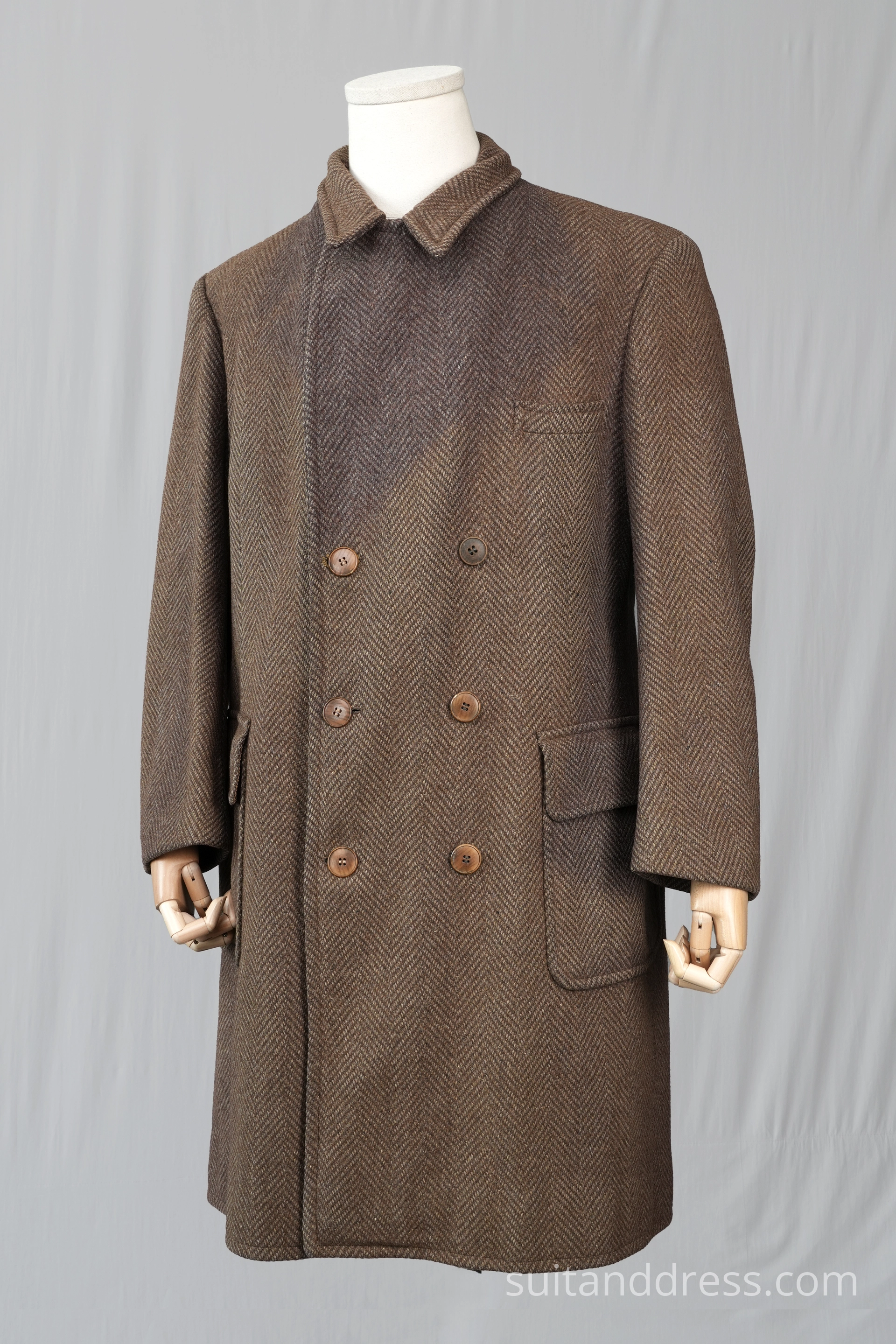 1940s 50s faded mens winter coat costume rent in Riga Latvia
