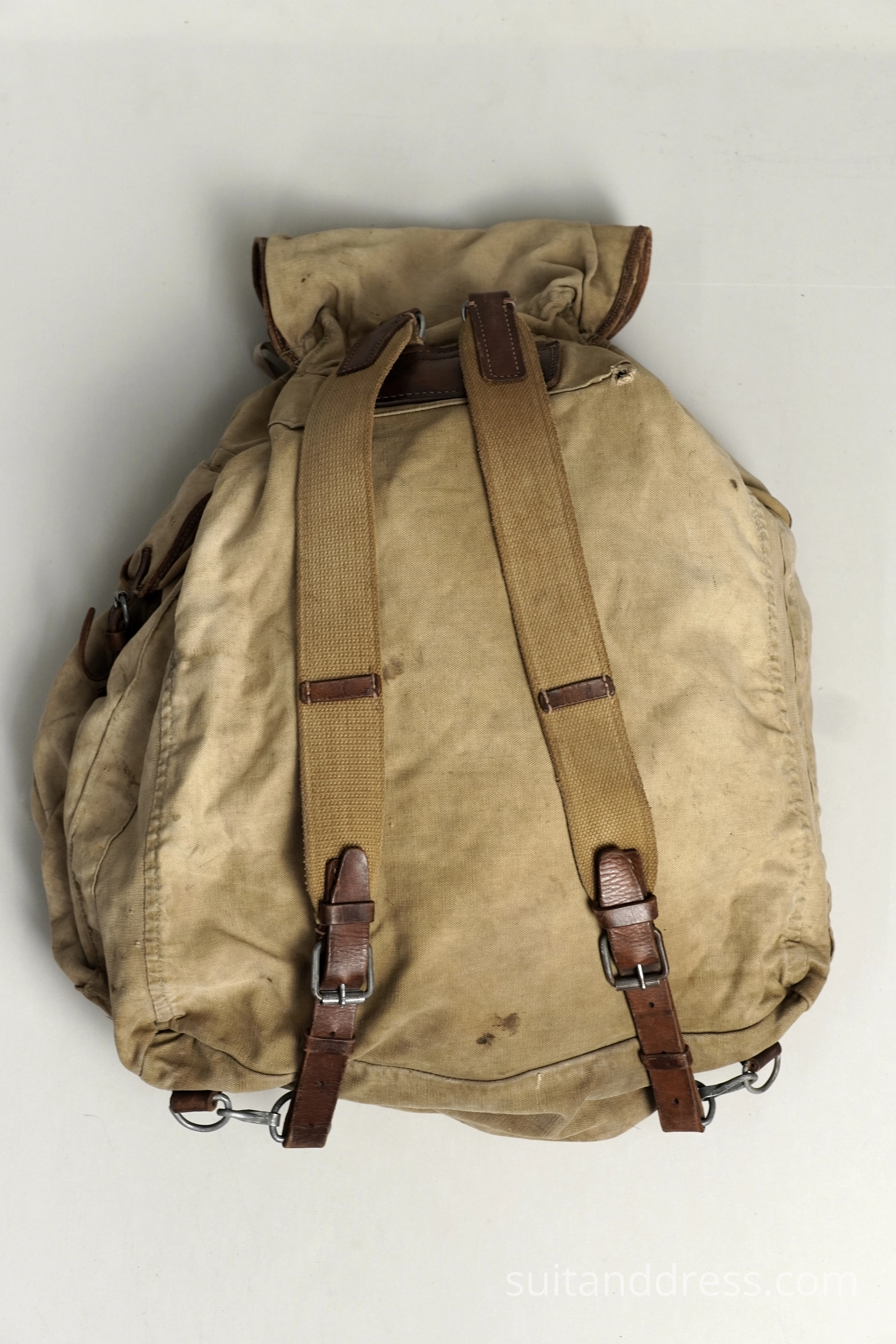 Military style canvas backpack for rent