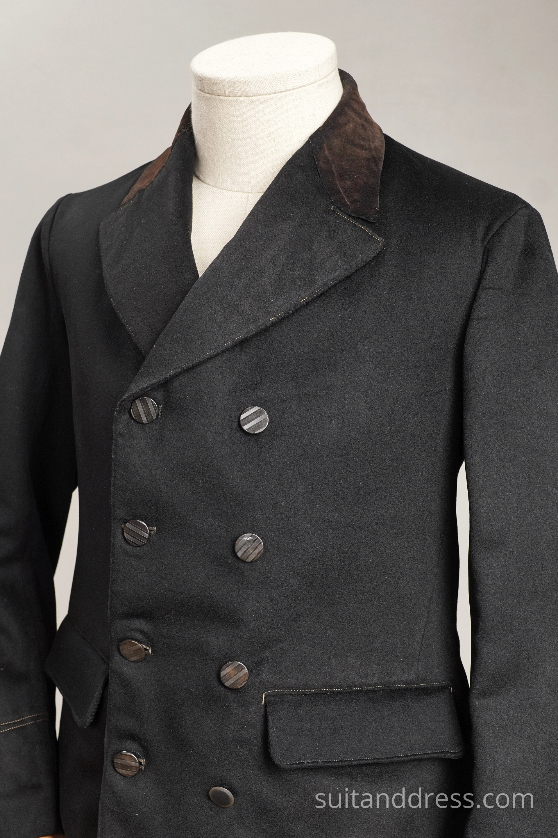 Edwardian suit velvet collar