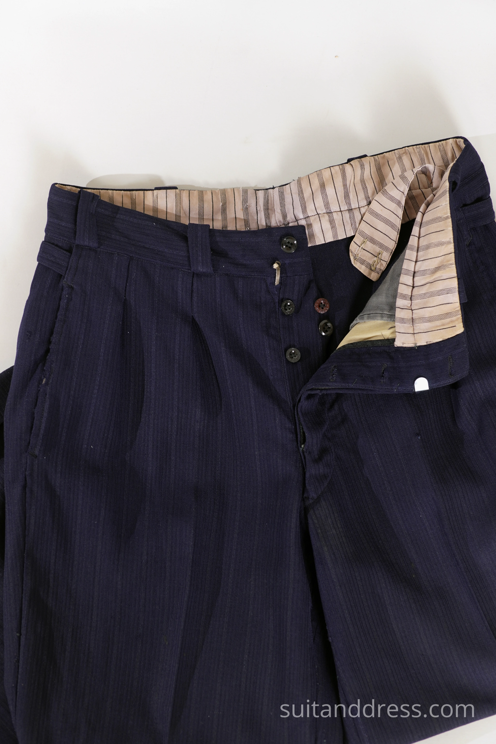 1940s trousers, detail