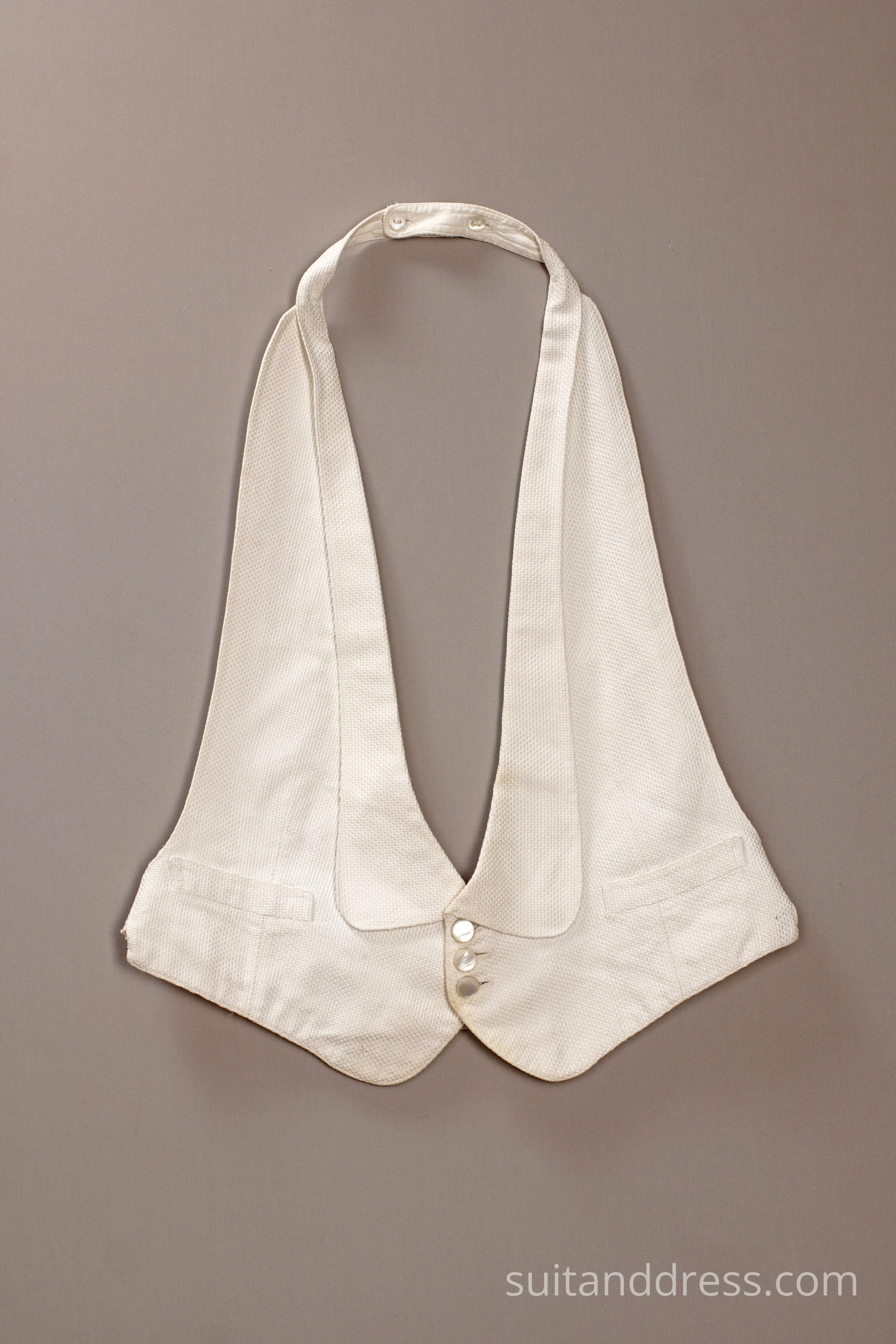 1930s white tie marcella backless waistcoat