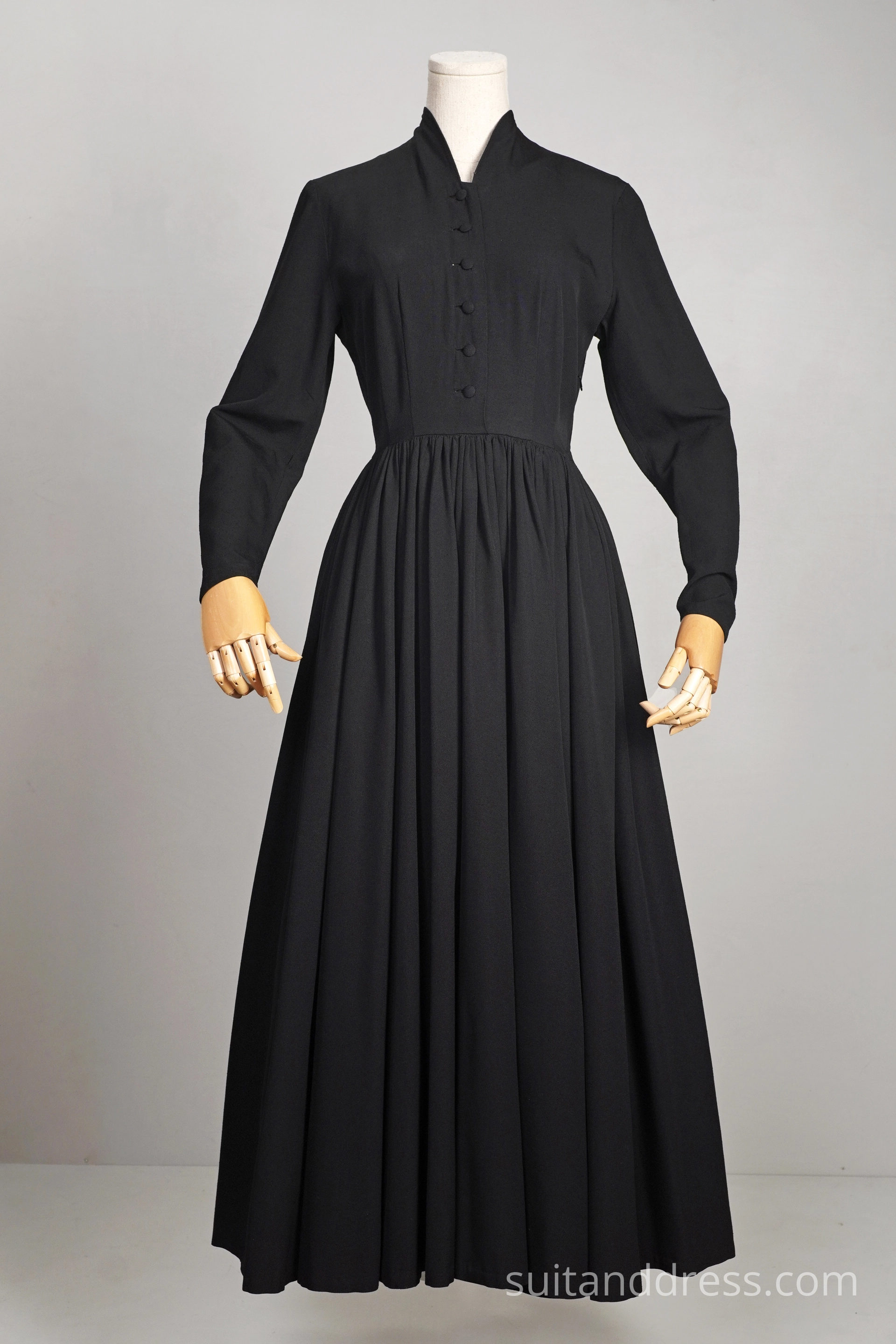 EDWARDIAN STYLE BLACK DRESS vintage costume rent in Riga Latvia