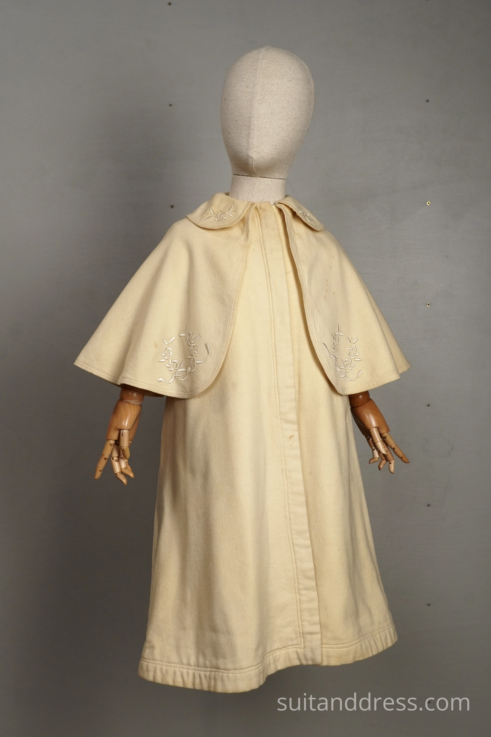 Edwardian christening babys coat embroidered