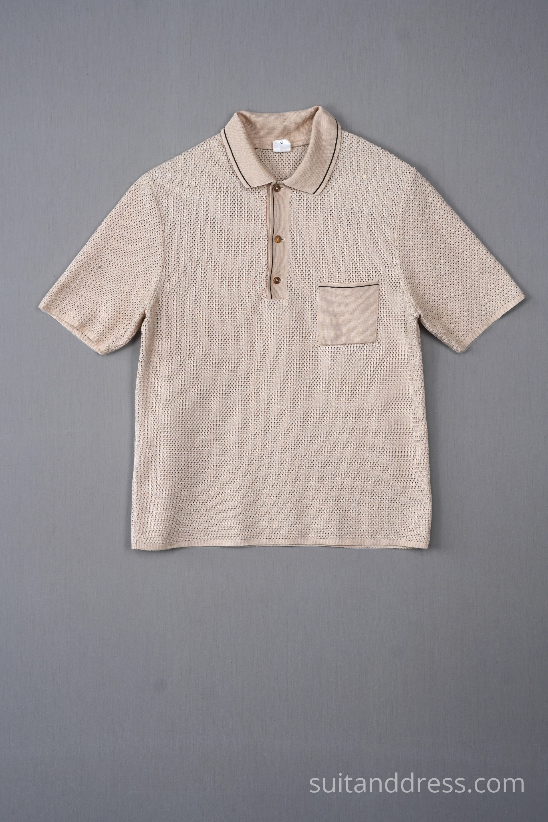 1960s mesh polo shirt