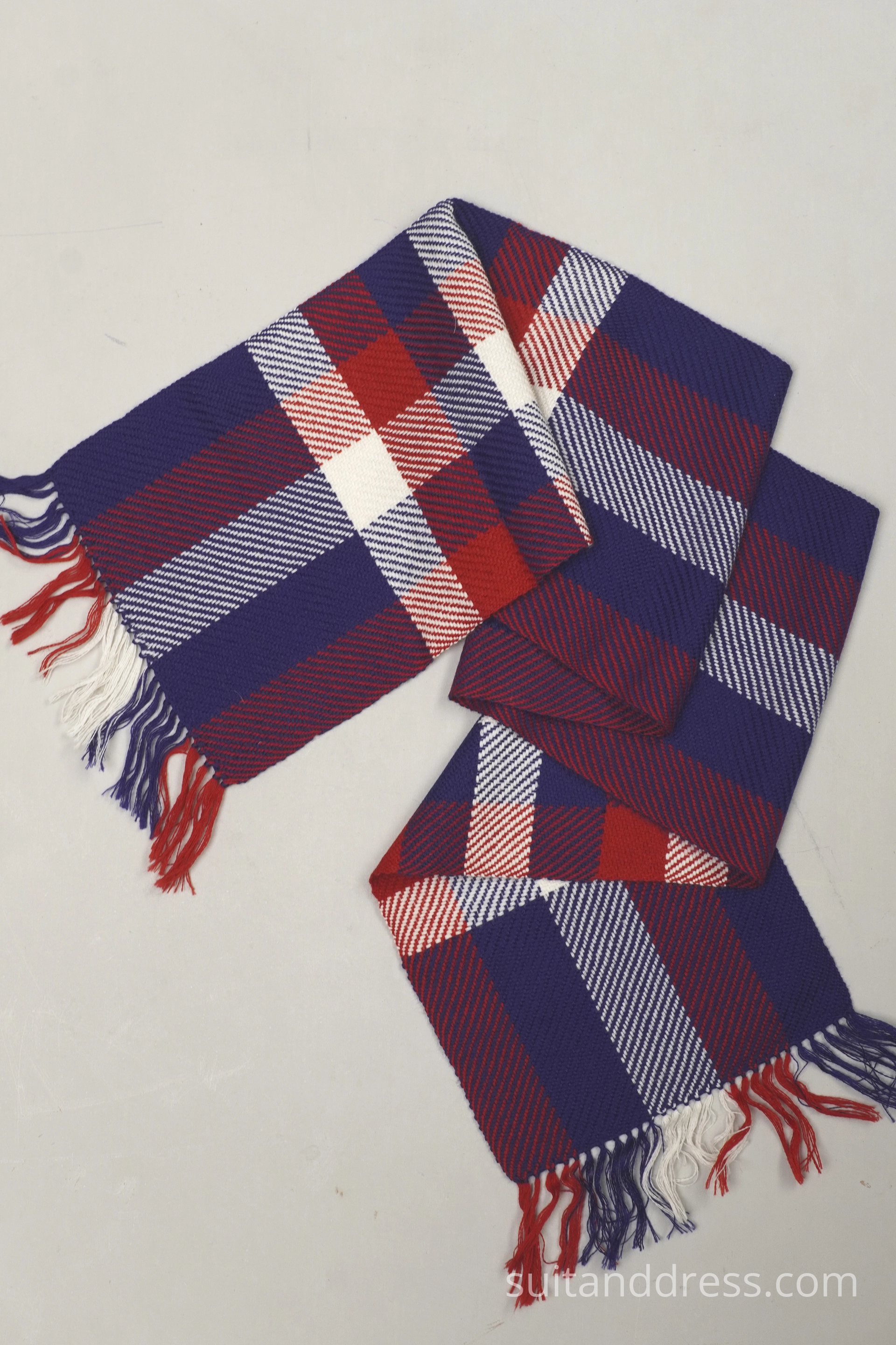Plaid 70s scarf