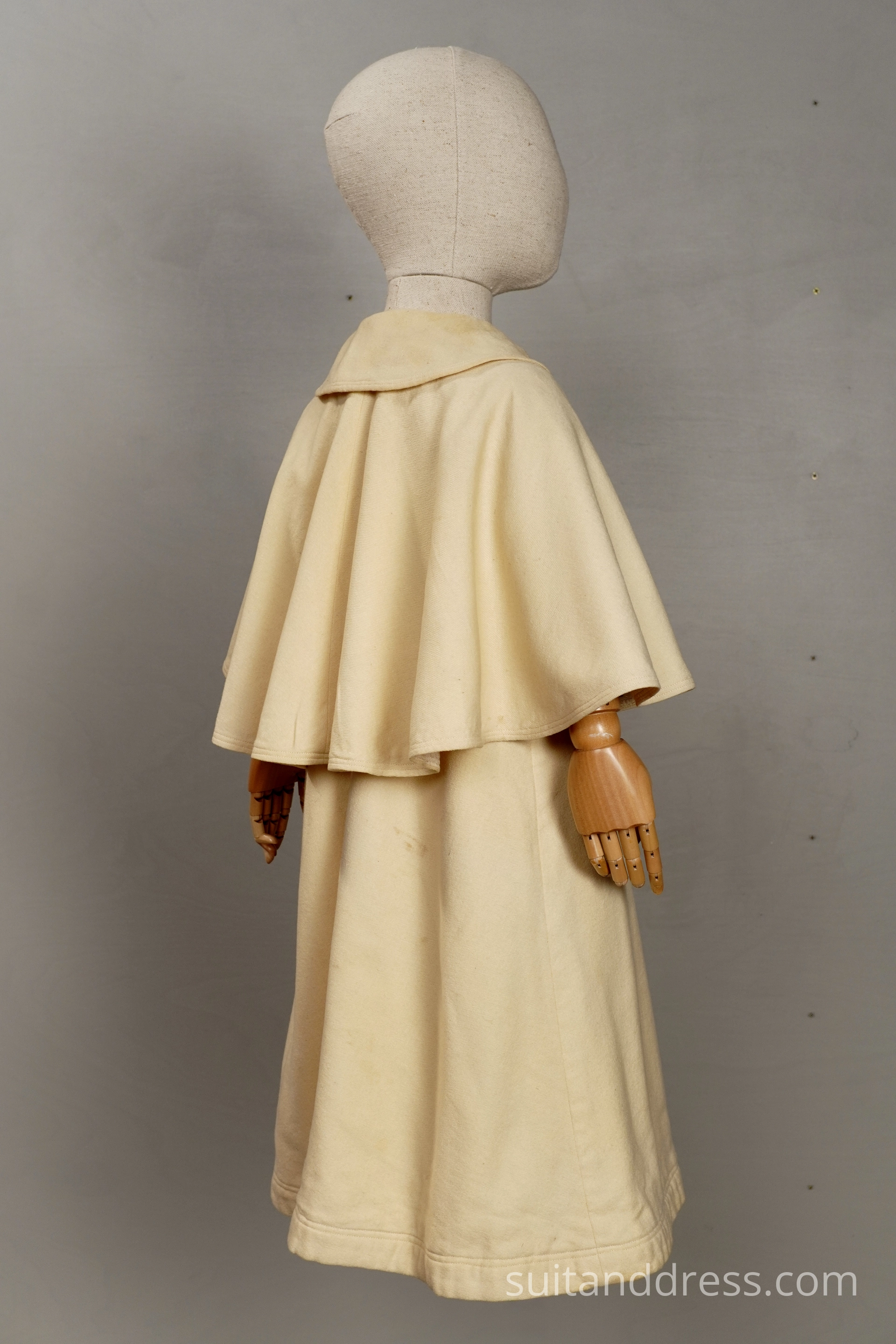 Edwardian christening babys coat ivory  embroidered cotume rental victorian