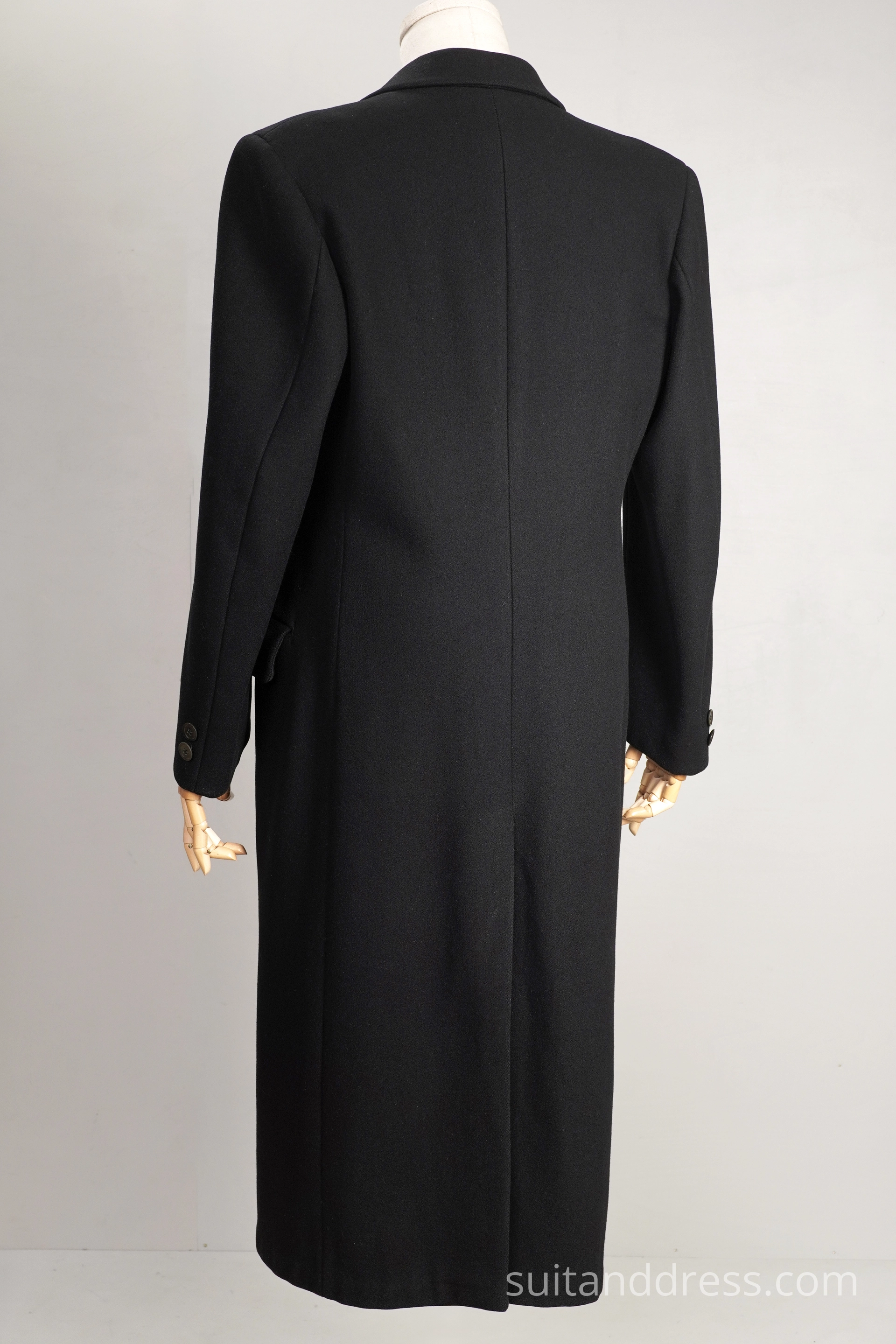 1930s long fitted wool coat gangster style