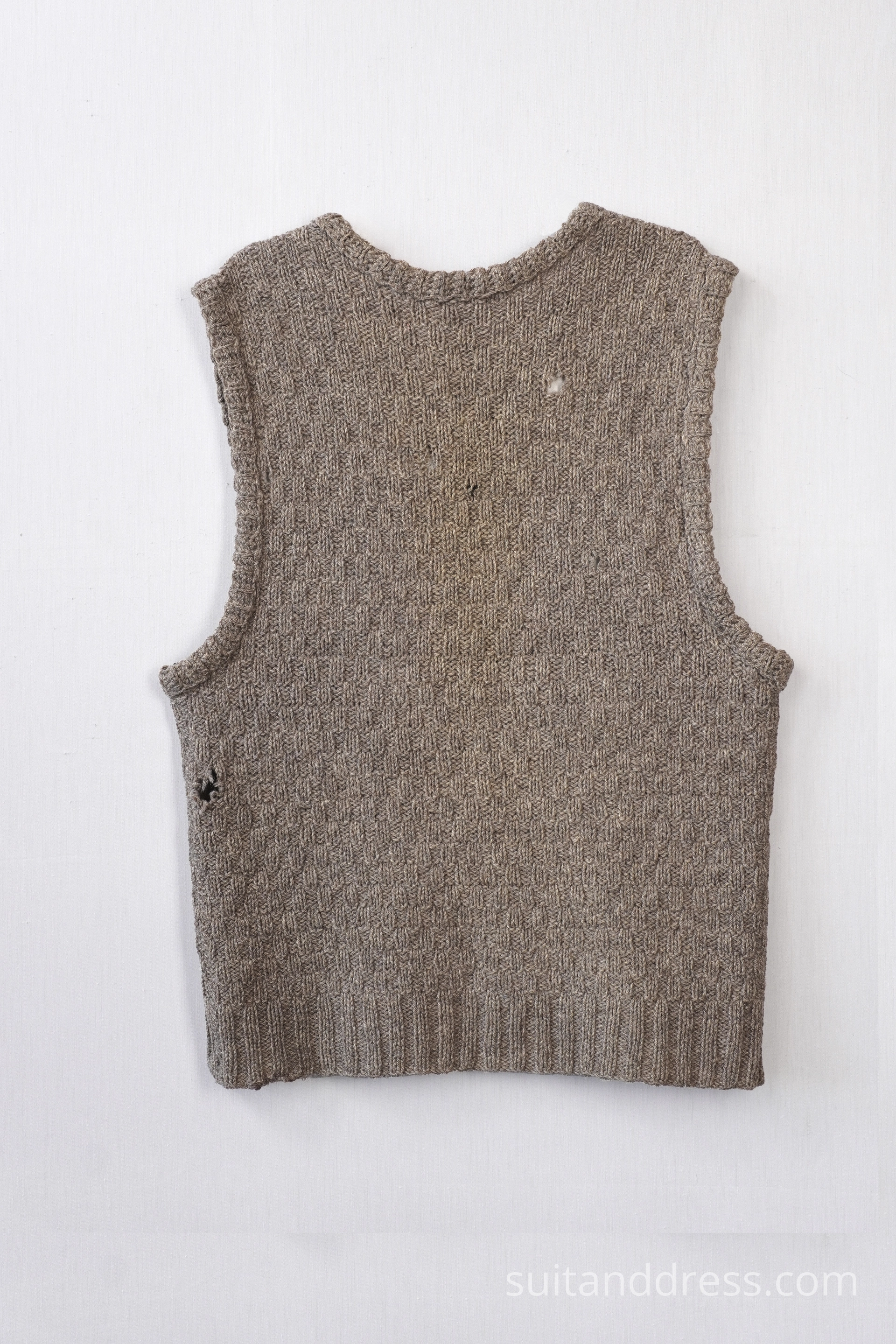 1940s knitted distressed mens vest costume rent in Riga vintage fashion hire Latvia