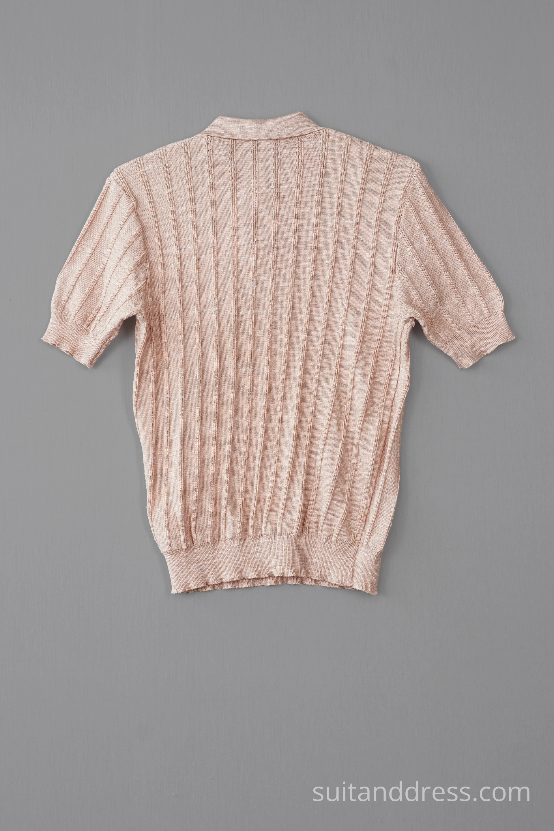 Vintage polo shirt in pale pink vintage costume rental for films in Riga Latvia