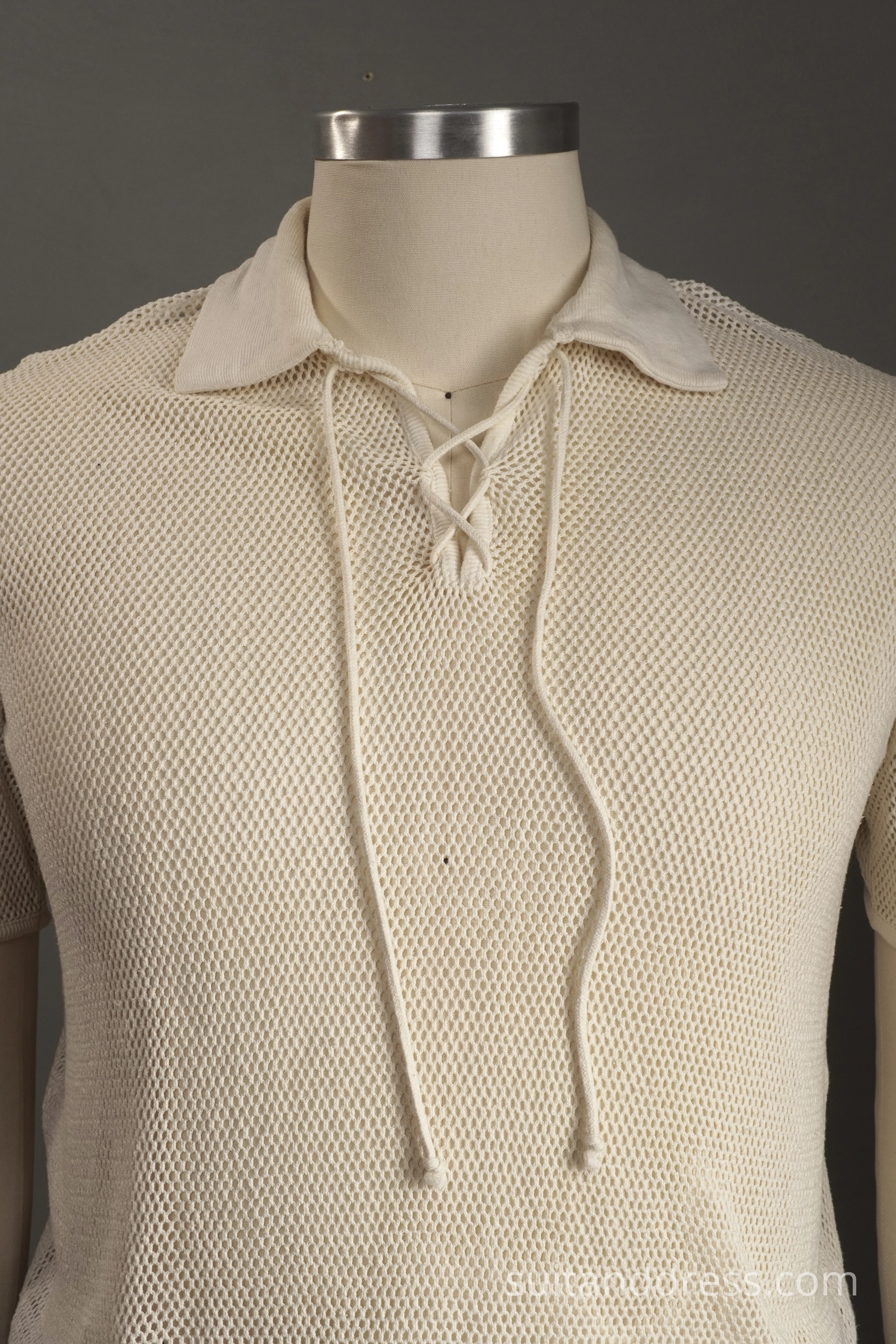 1980s mens mesh polo shirt for rent 