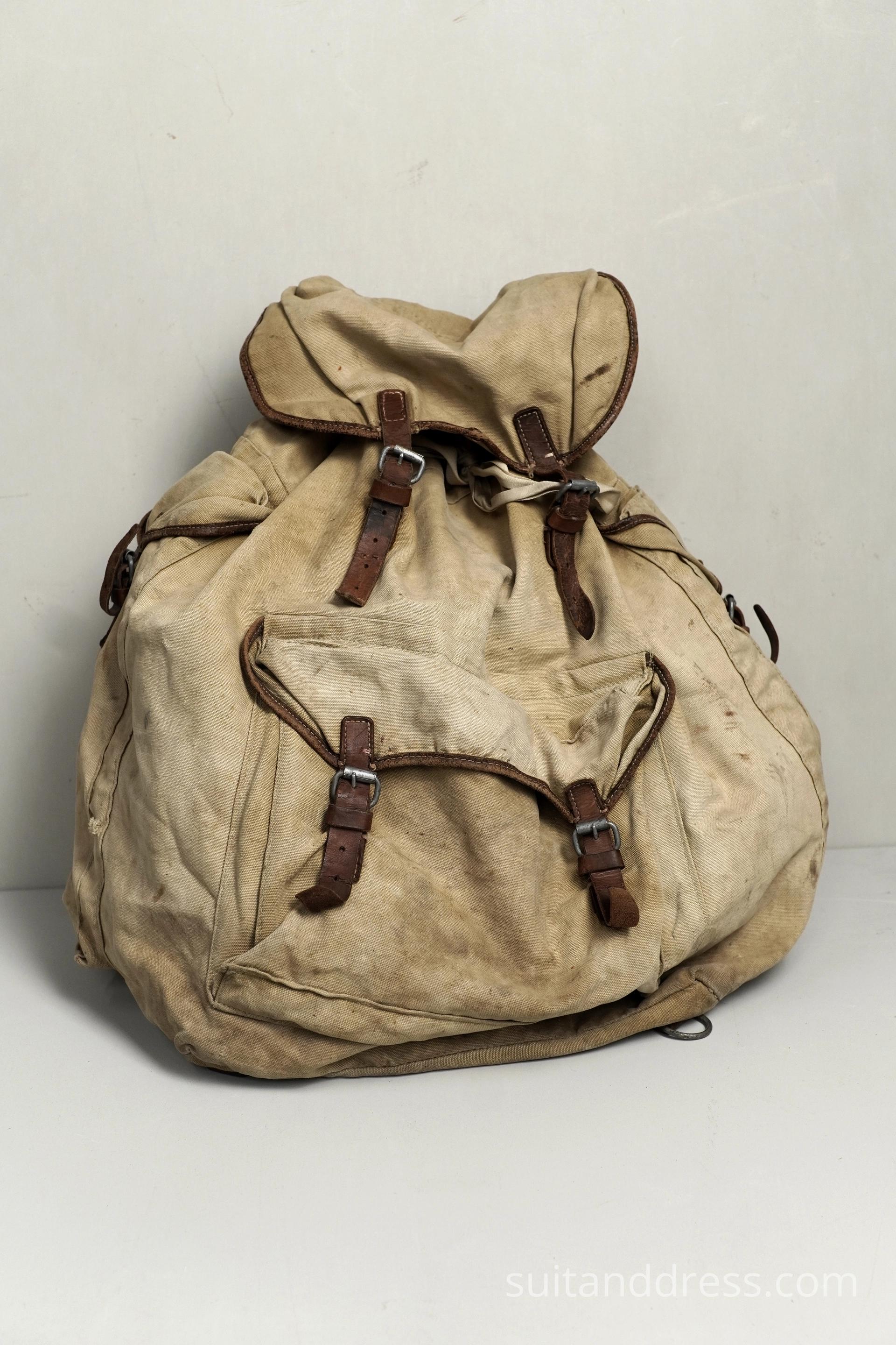 Military style canvas backpack for rent