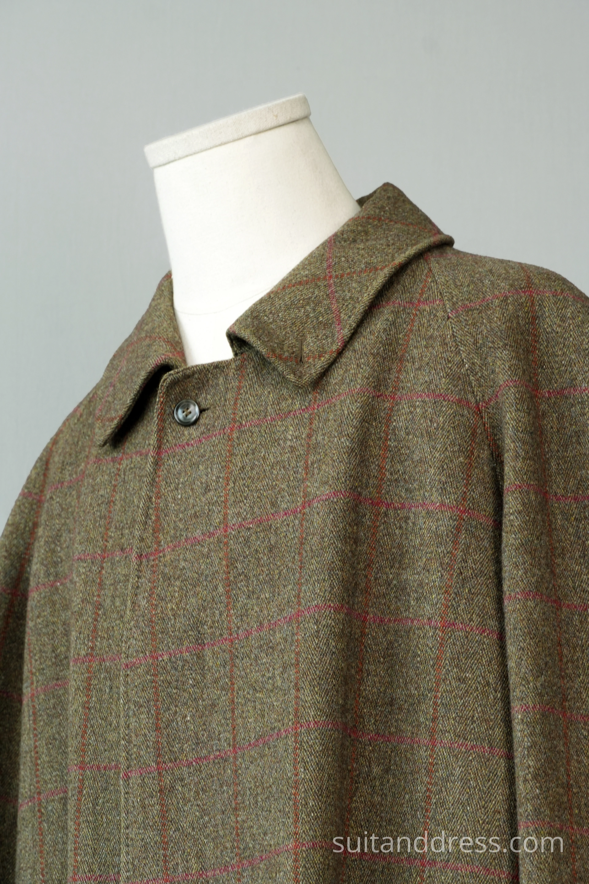 Burberrys autumn raglan tweed overcoat