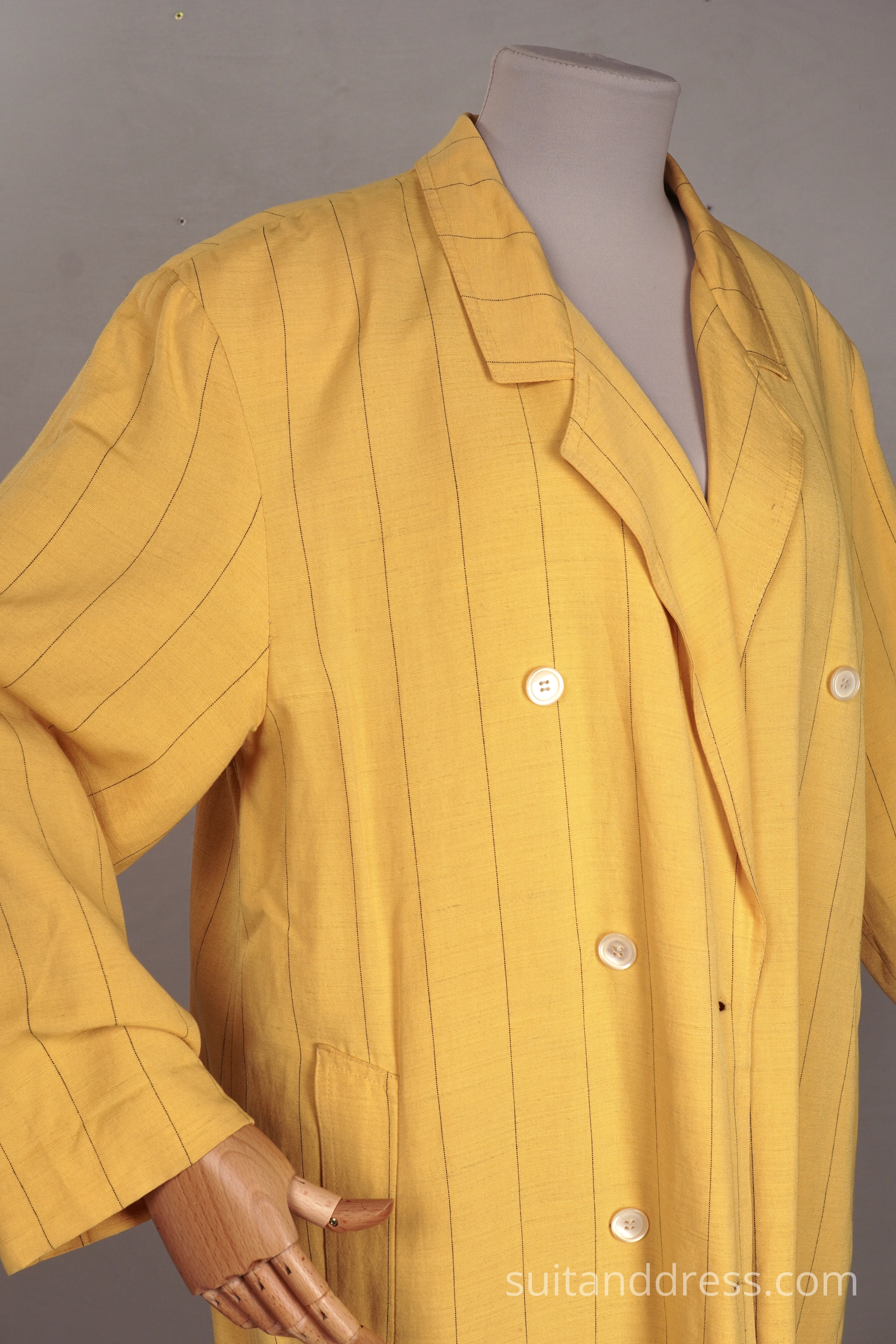 80s summer linen duster coat