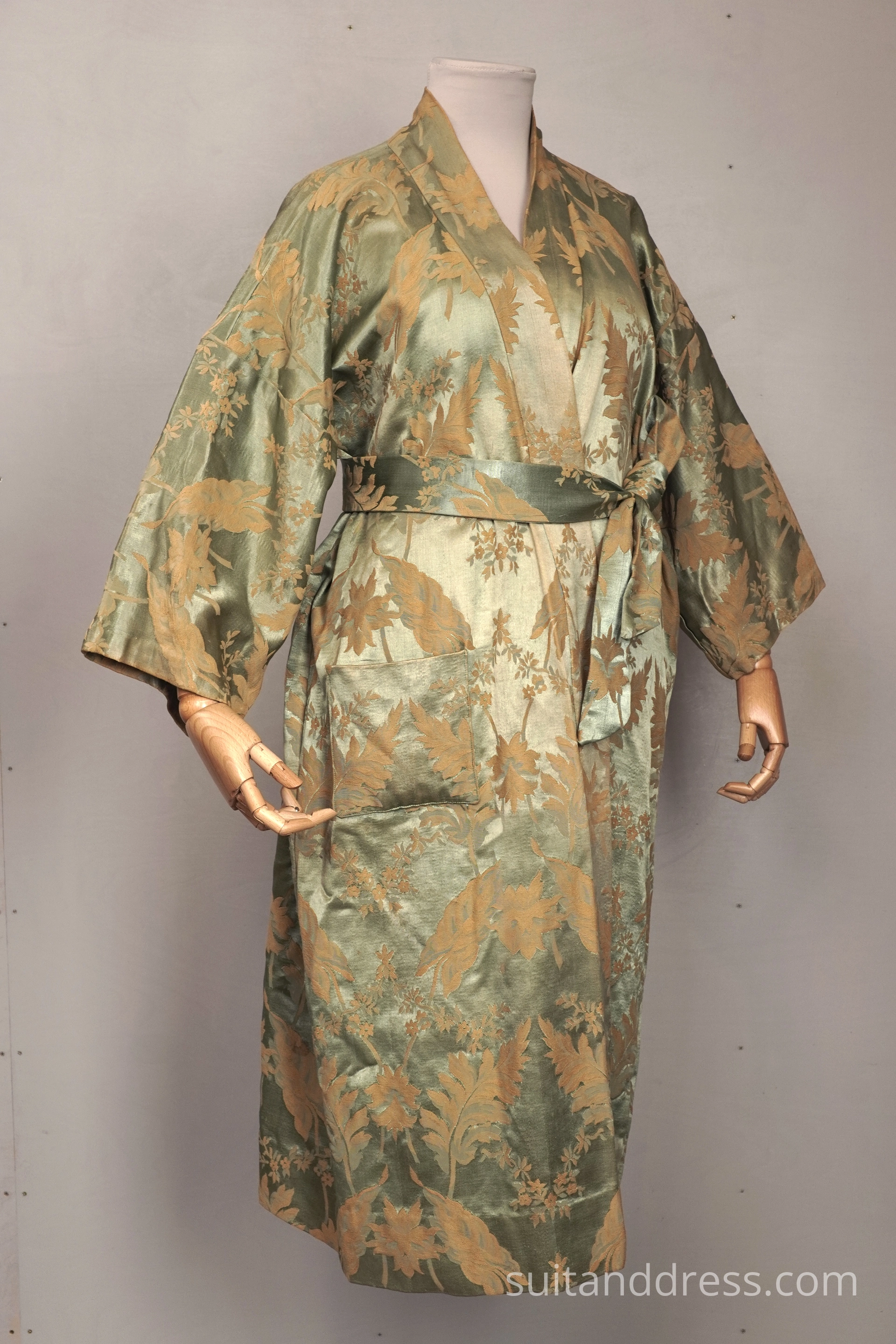  vintage dressing gown jacquard robe