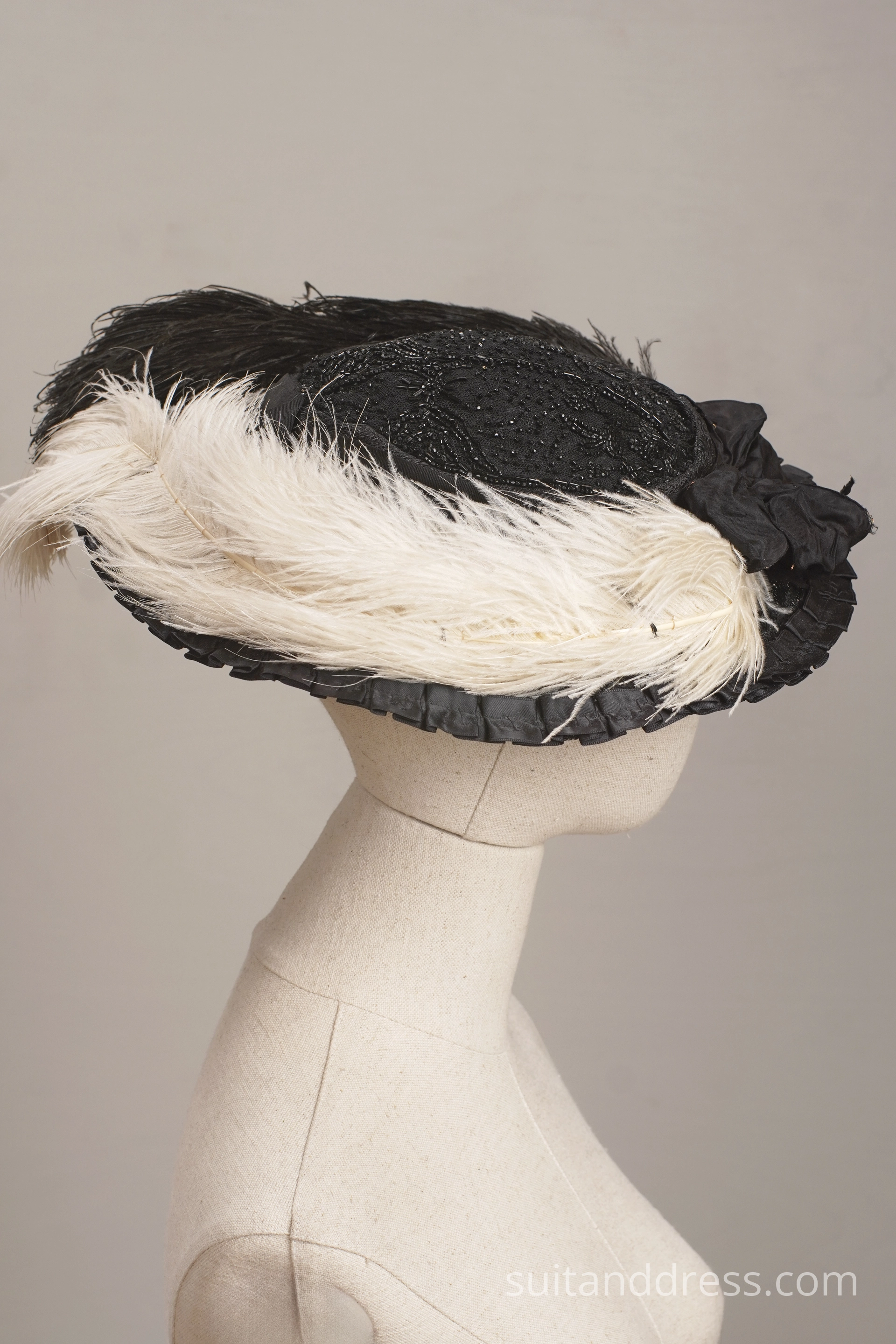 Edwardian hat replica, Victorian ladys fashion vinage style